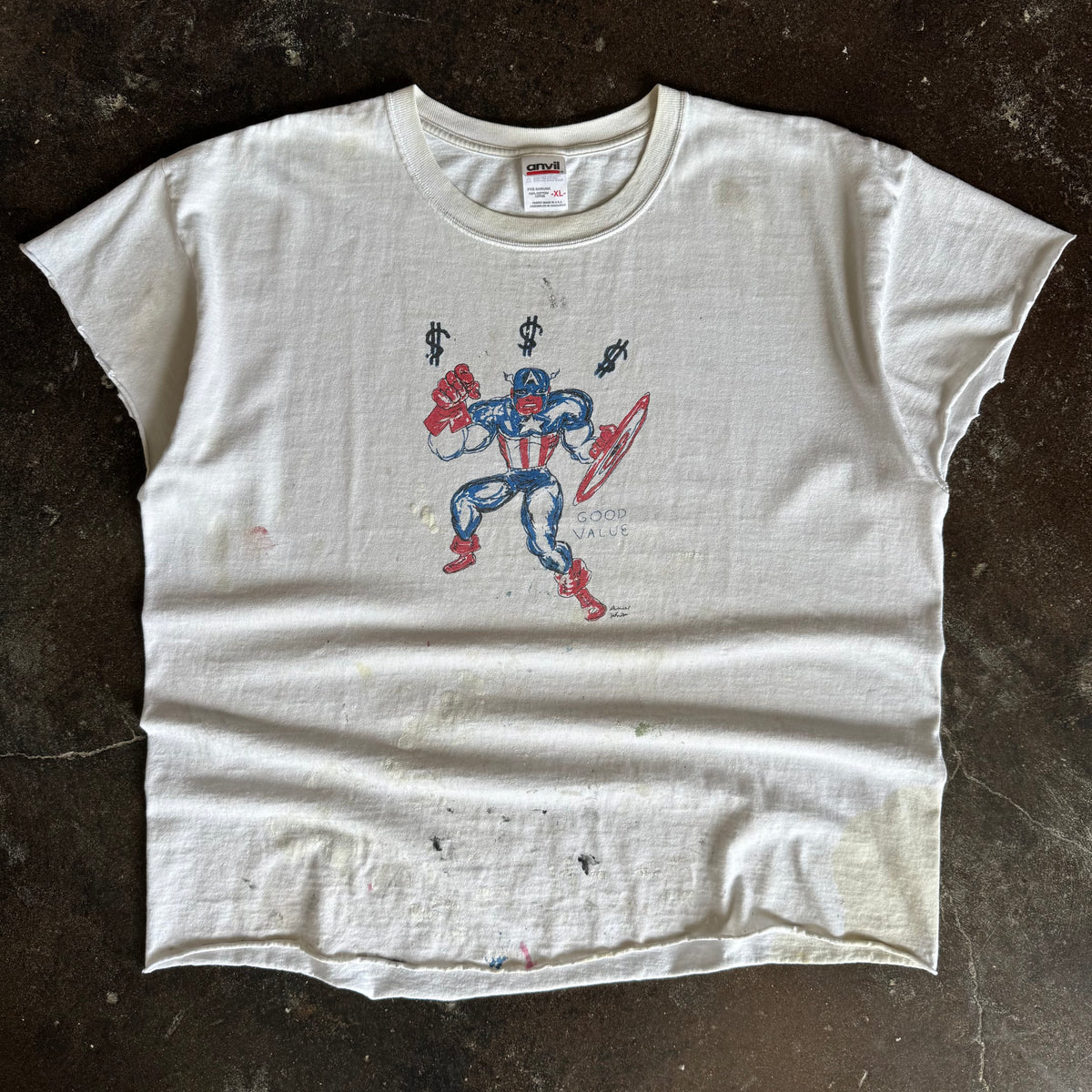 Y2K Daniel Johnston Captain America Tee (XL)