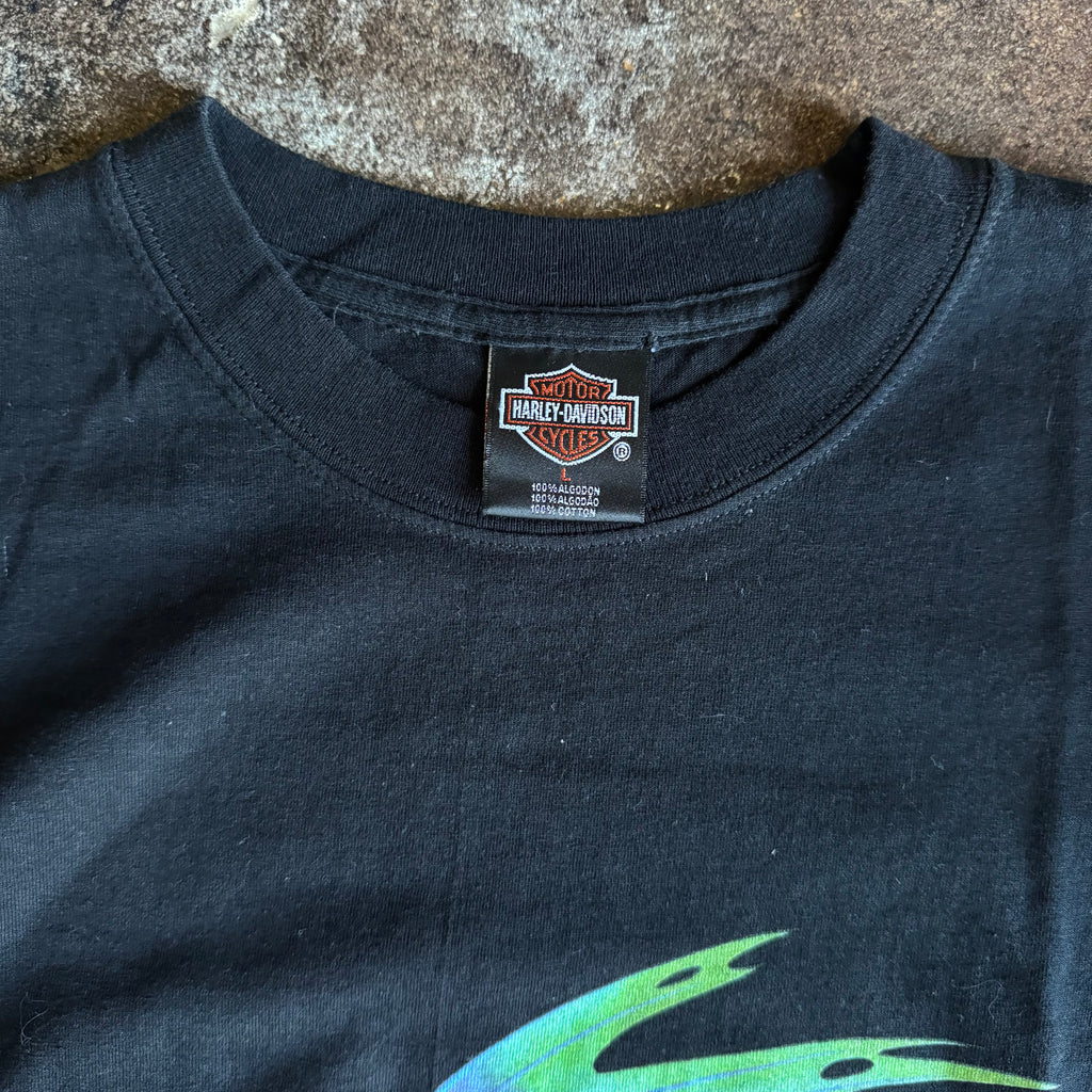 90’s Harley Fractal Dragon Cancun Mexico Tee (L)