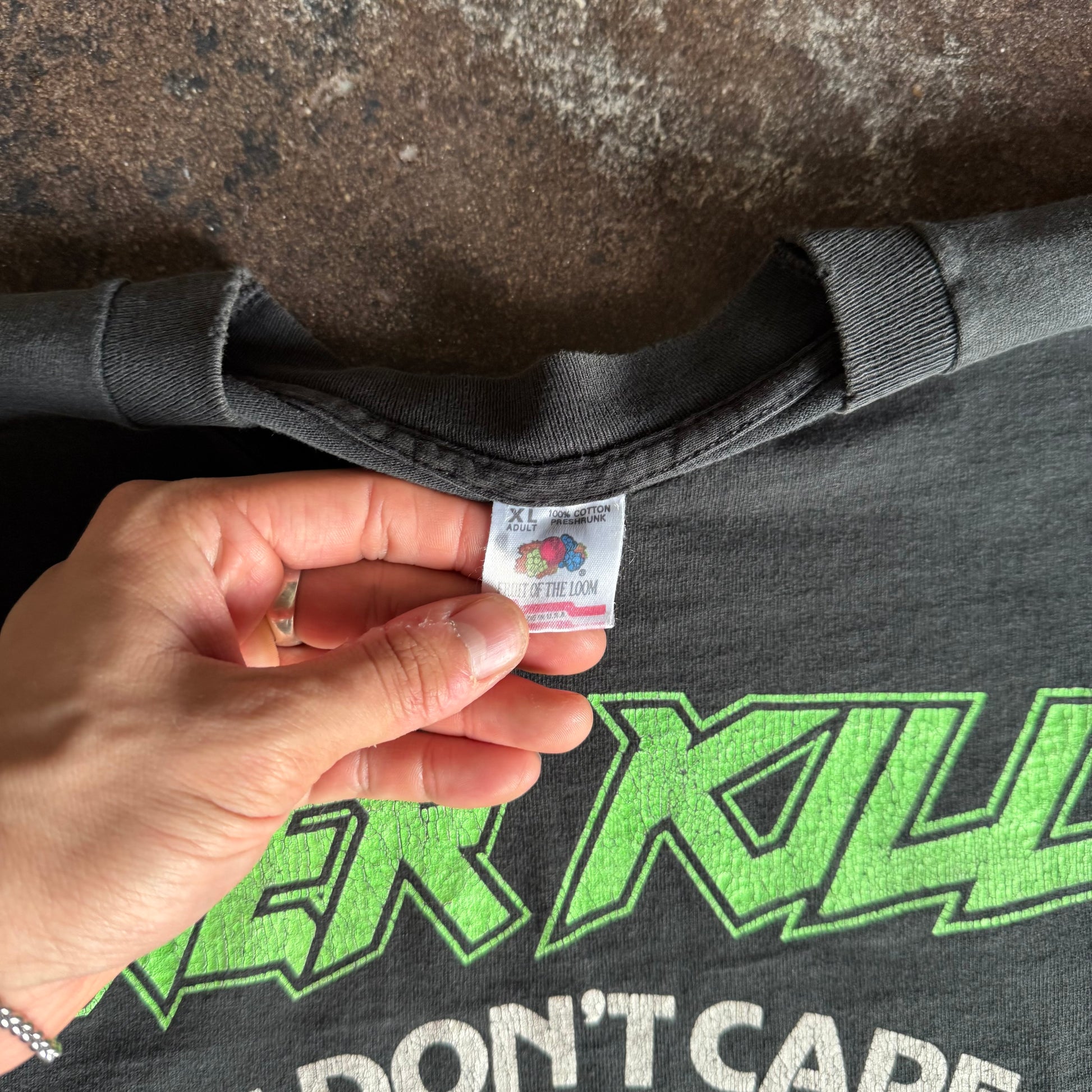 90’s Overkill “We Don’t Care, Fuck Off” Band Tee (XL)