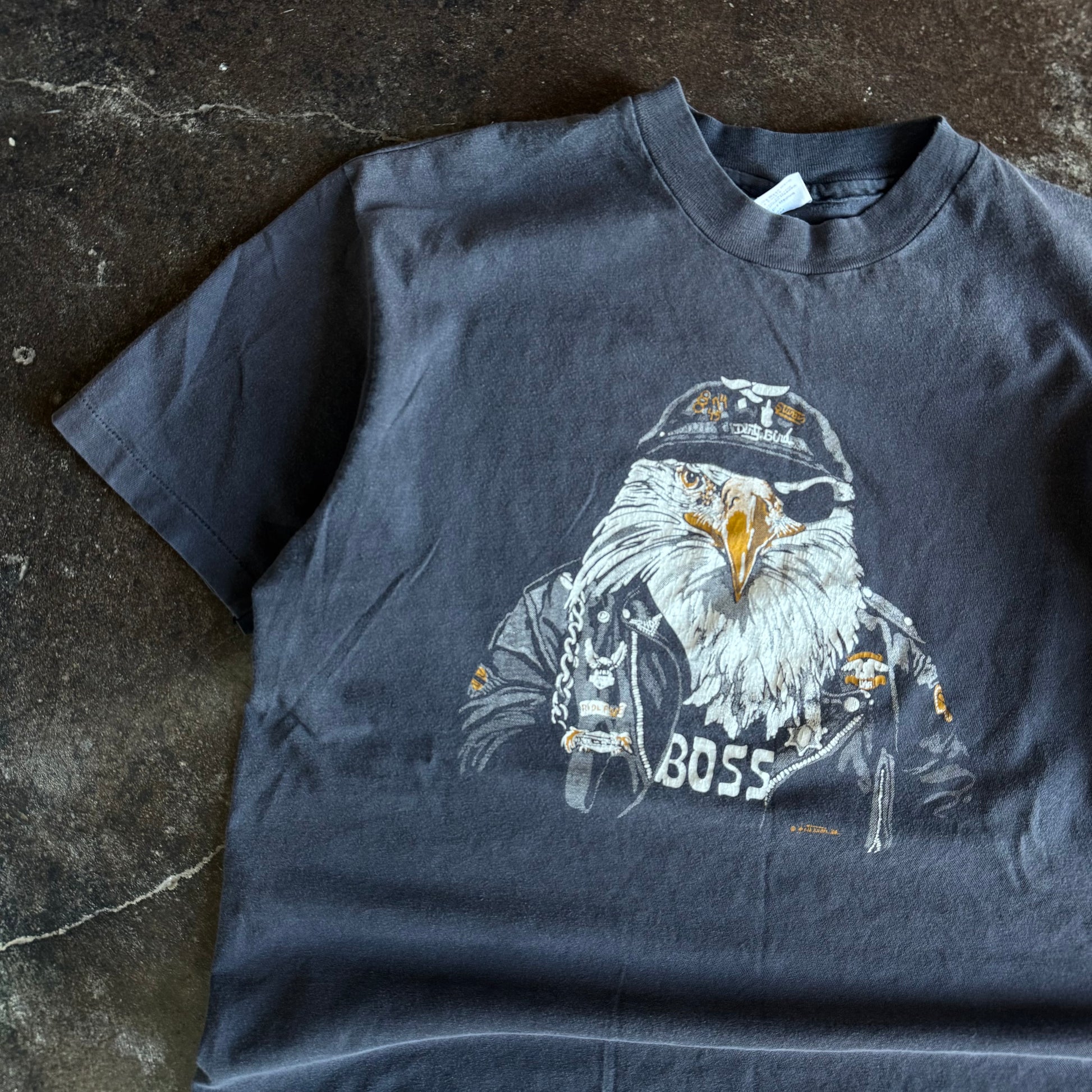 80’s Harley Boss Biker Eagle Tee (L)