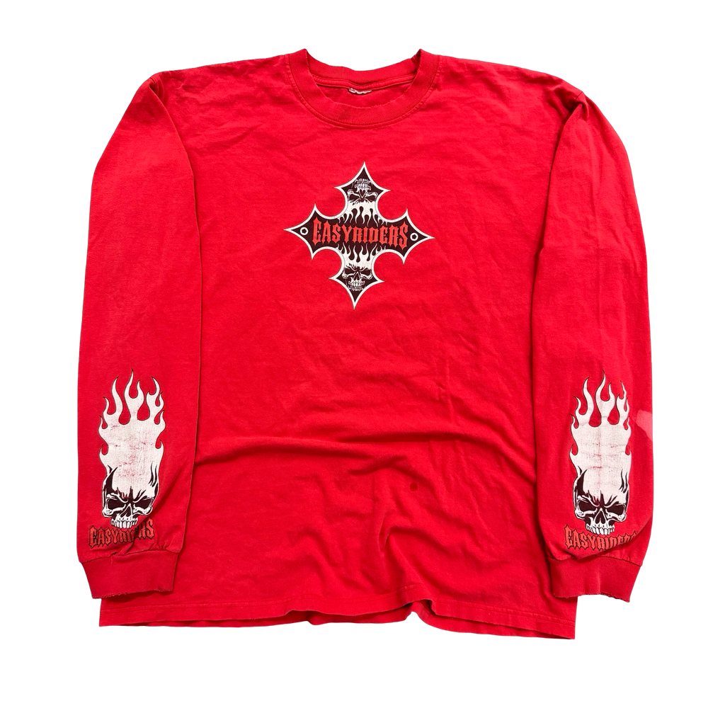 Y2K Easyriders Bike Week Longsleeve Skull Tee Size XL