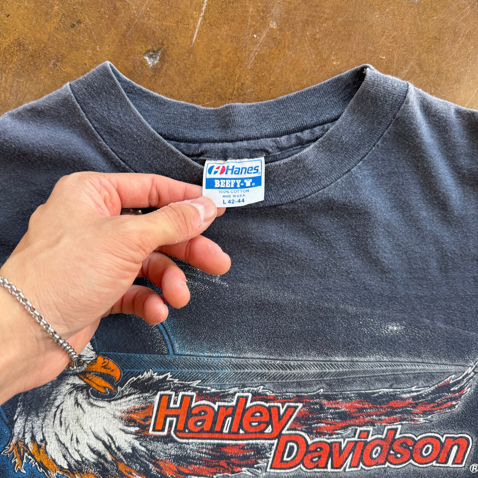 80’s Harley “Takin’ Pride” Faded Longsleeve Tee (L)