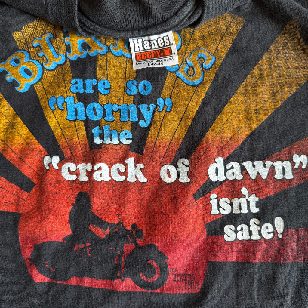 80’s Harley “Crack of Dawn” Horny Tee (L)