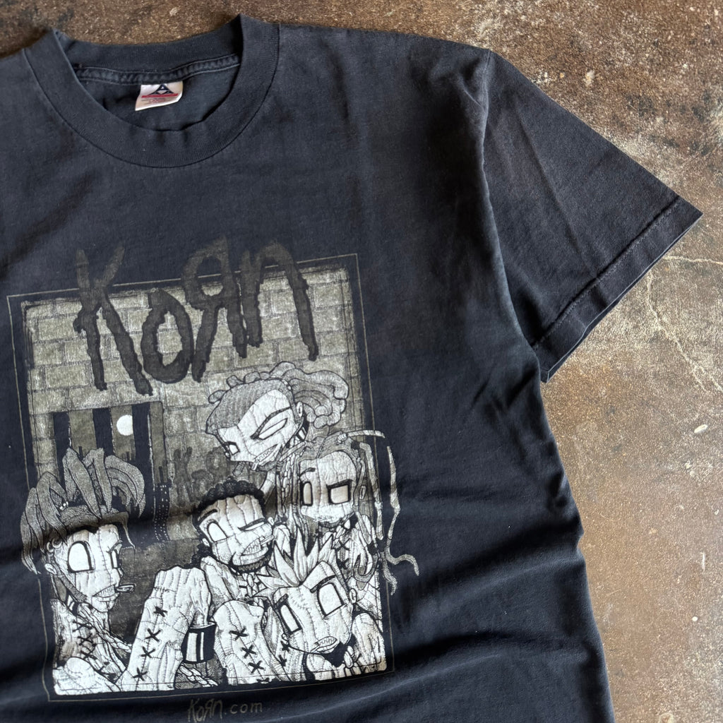 Y2K Korn Sick & Twisted Band Tour Tee (L)