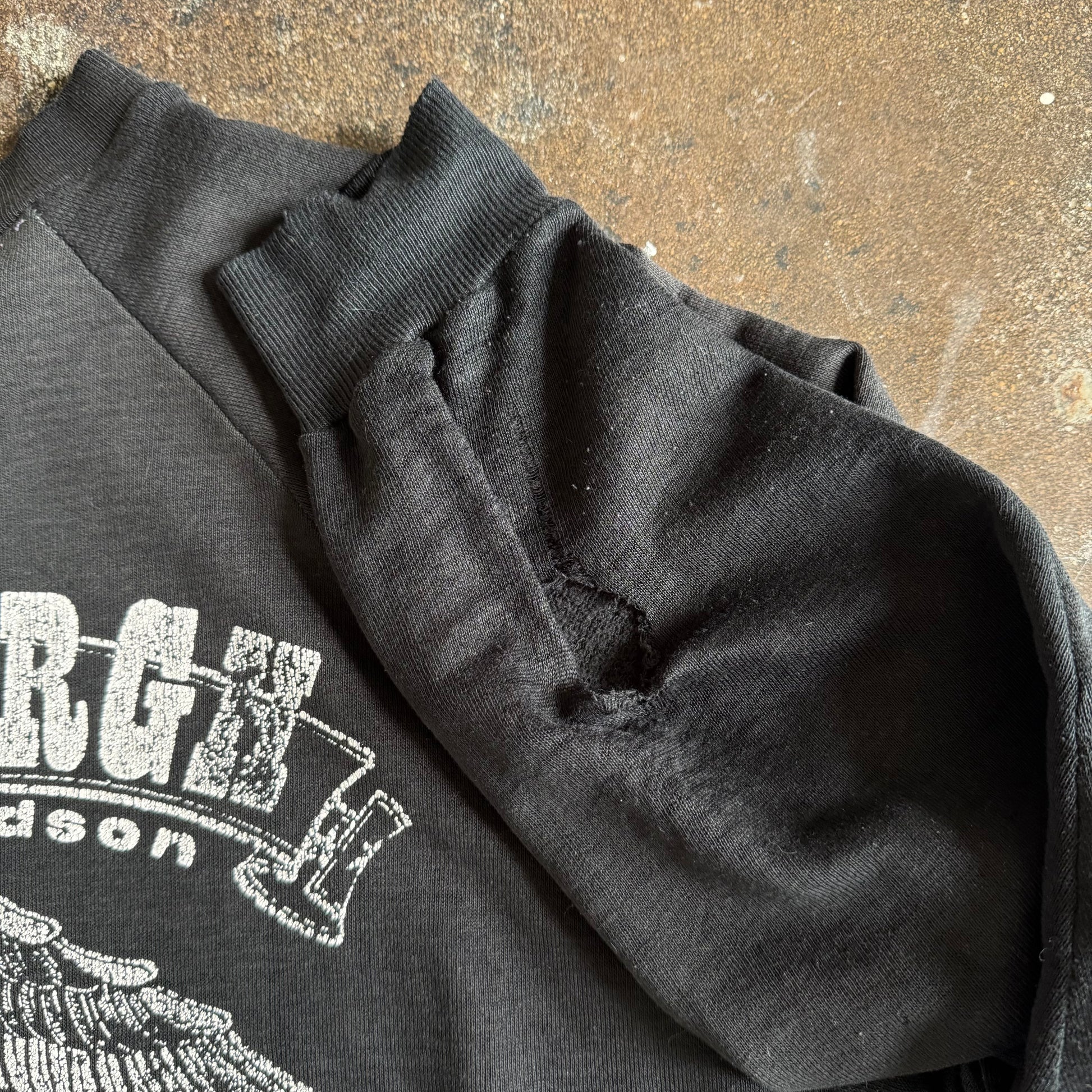 80’s Harley Davidson Emblem Distressed Crewneck (XL)