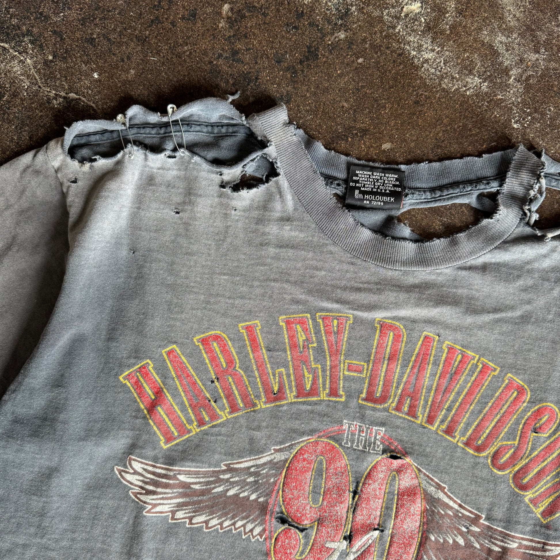 90’s Harley Faded & Thrashed Anniversary Tee (L/XL)