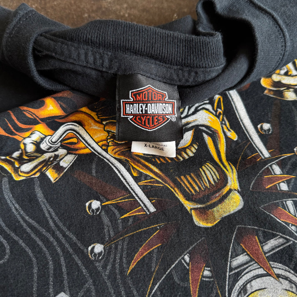 Y2K Harley Flaming Clown Las Vegas Tee (L)