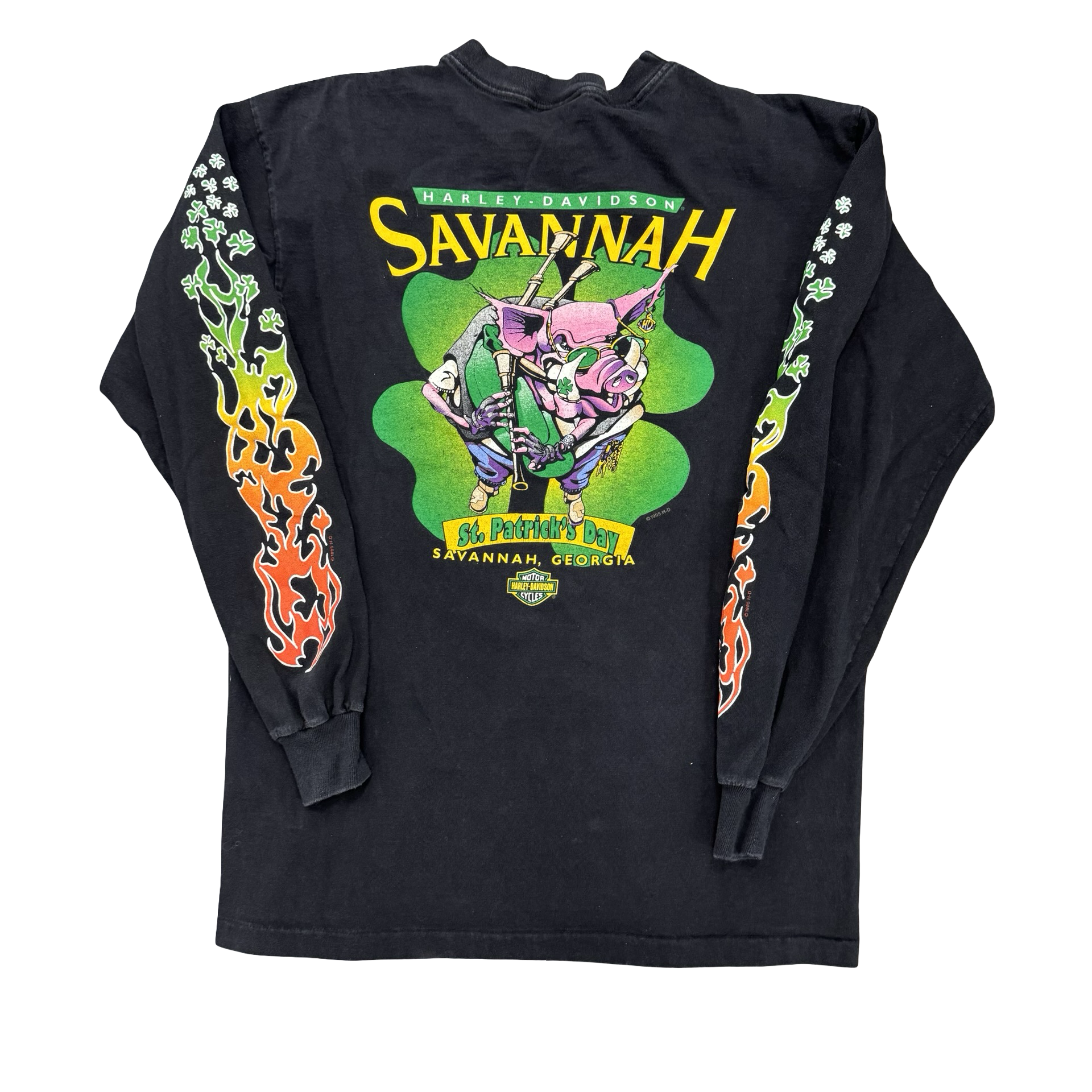 90’s RARE St Patrick’s Day Rainbow Longsleeve Tee Size L