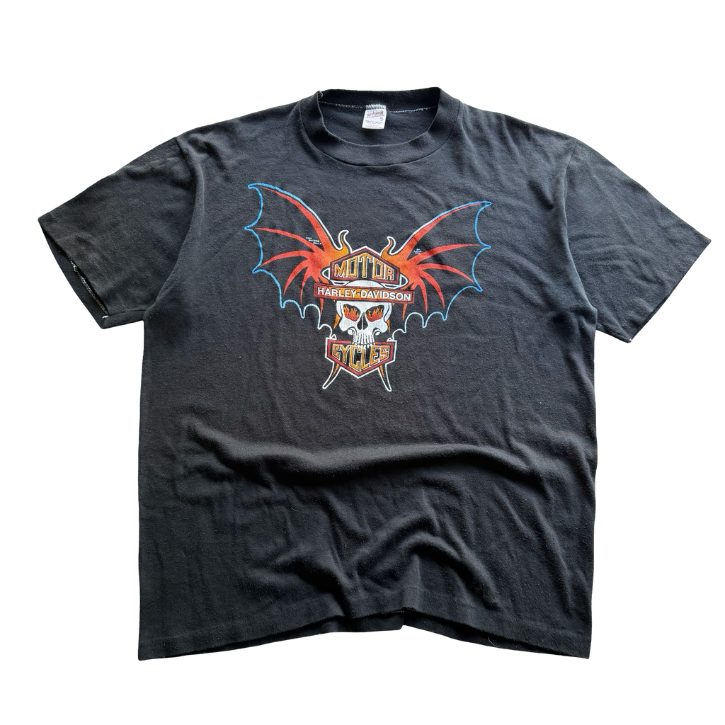 80’s Harley Bat Skull Brotherhood SC Tee Size XL