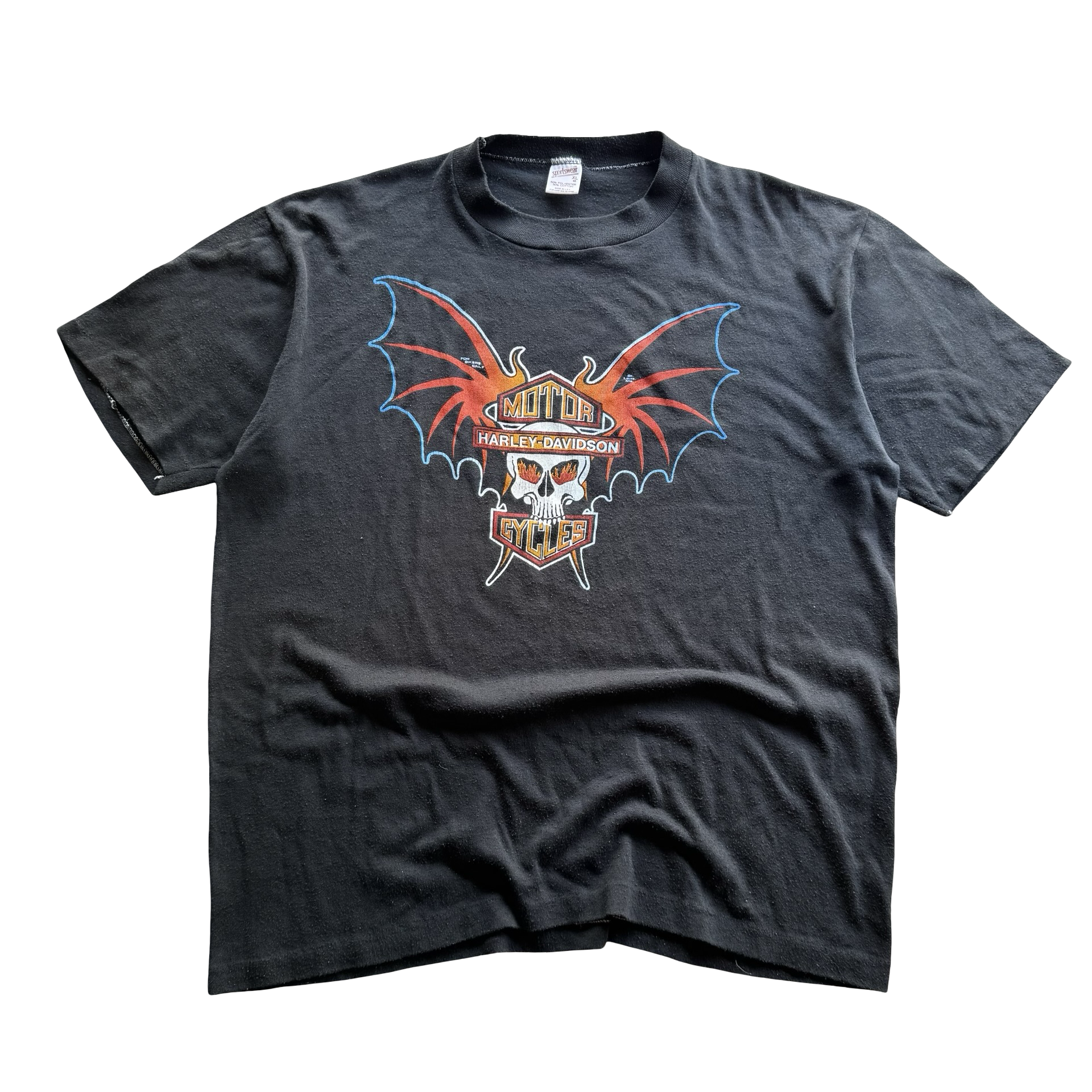 80’s Harley Bat Skull Brotherhood SC Tee Size XL
