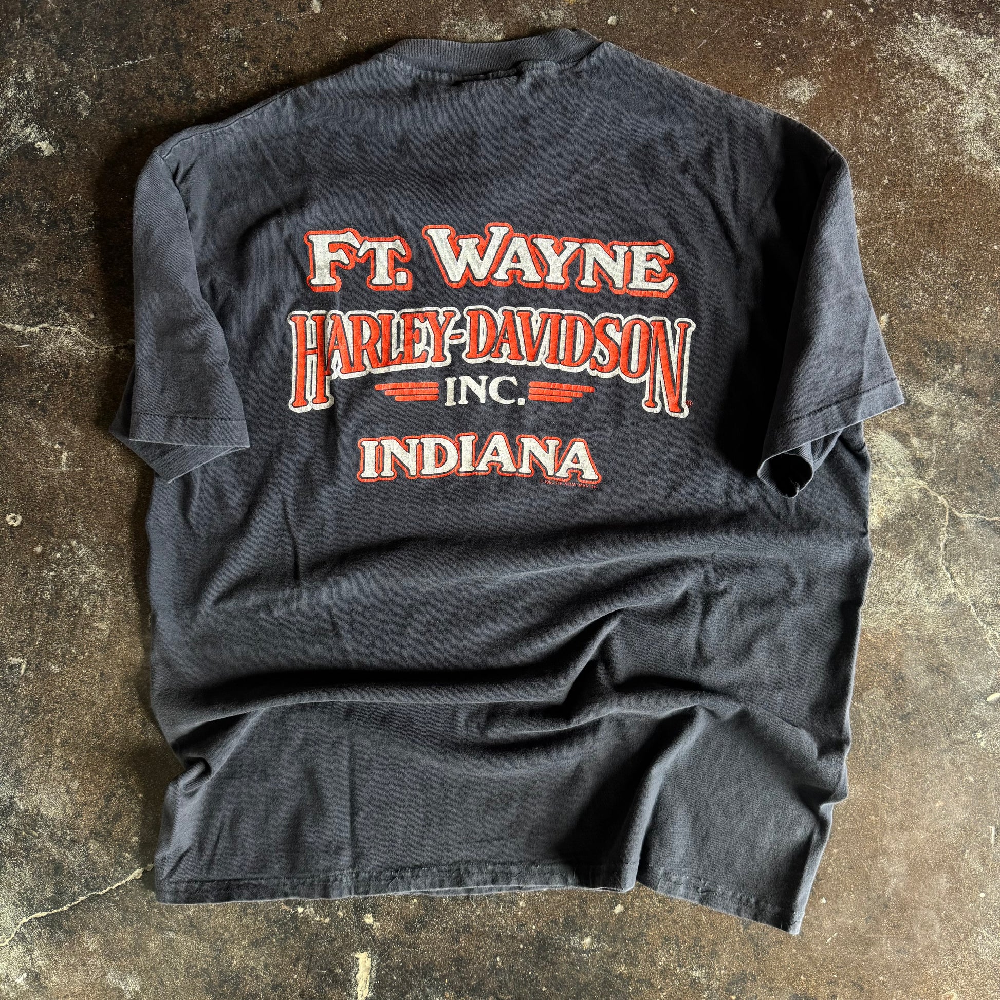 80’s Harley American By Birth Indiana Tee (XL)