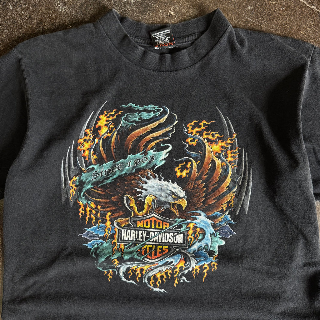 90’s Harley Flaming Banner Rocky Mountain Tee (L)
