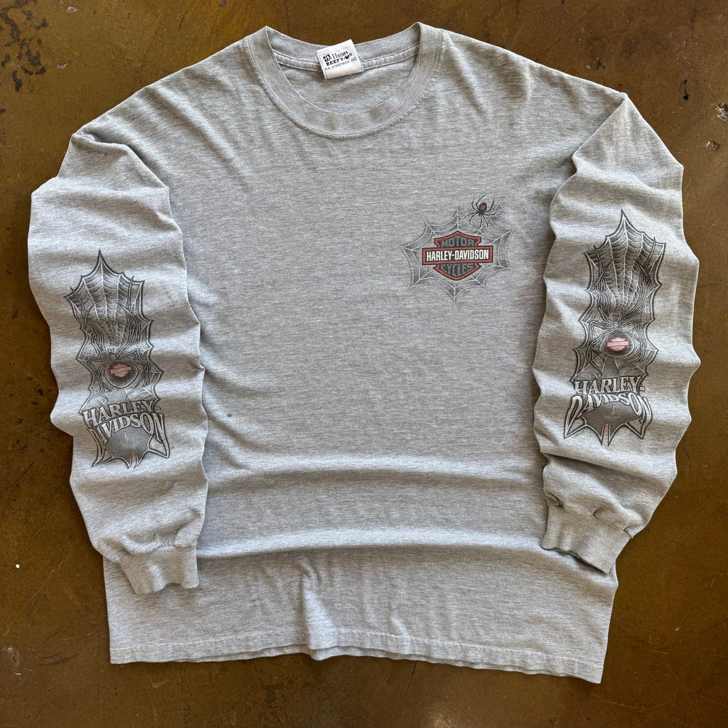 ‘00s Harley Davidson Spiderweb Longsleeve Tee (XL)