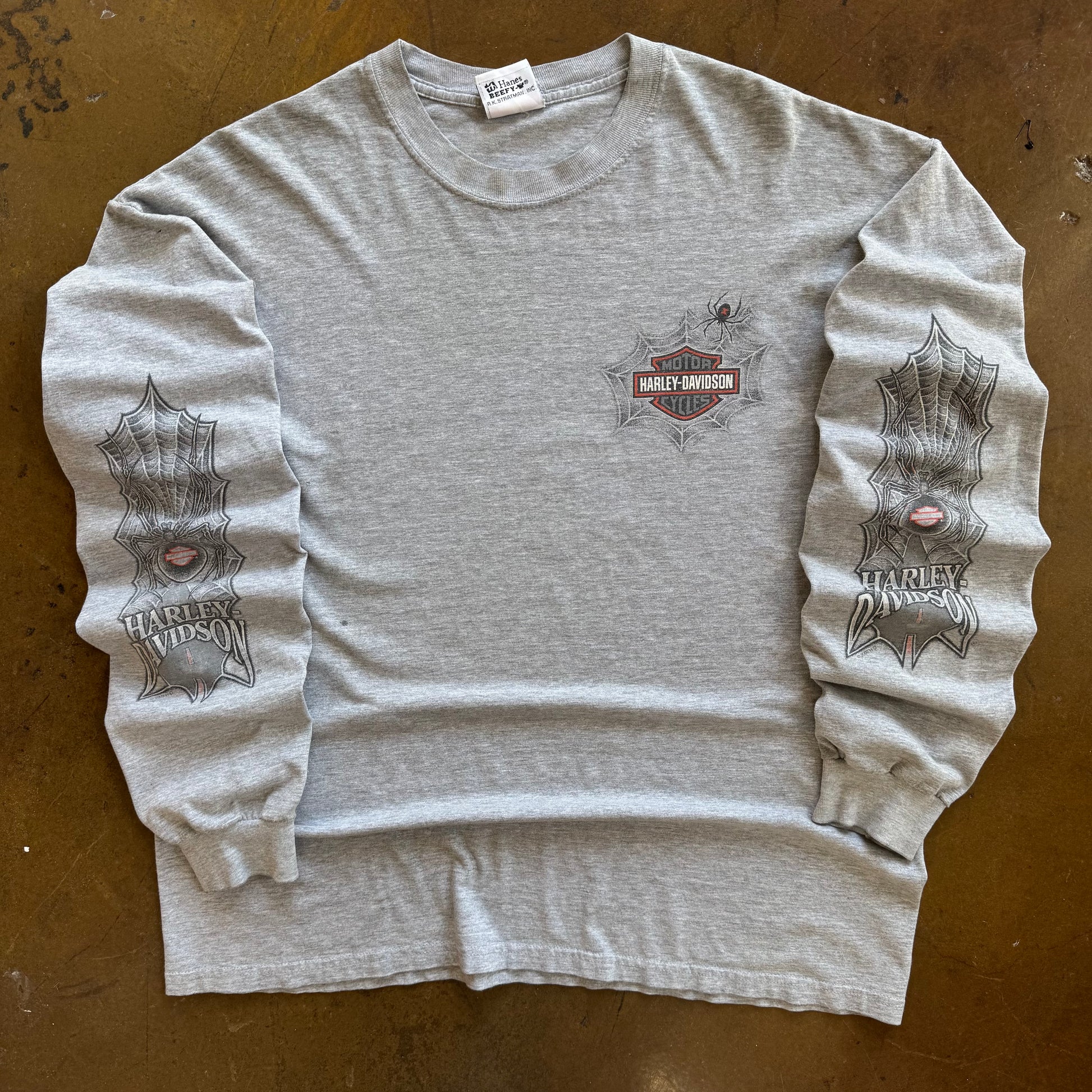 ‘00s Harley Davidson Spiderweb Longsleeve Tee (XL)