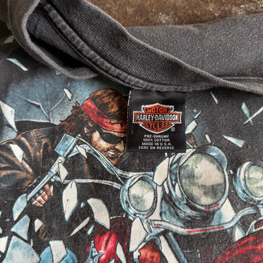 90’s Harley “The Great Escape” Shatter Tee (L)