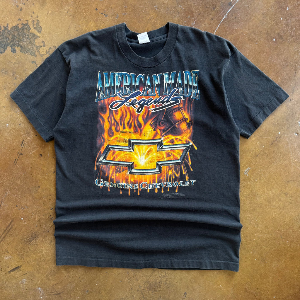 90’s American Made Legend Chevy Flame Tee (XL)