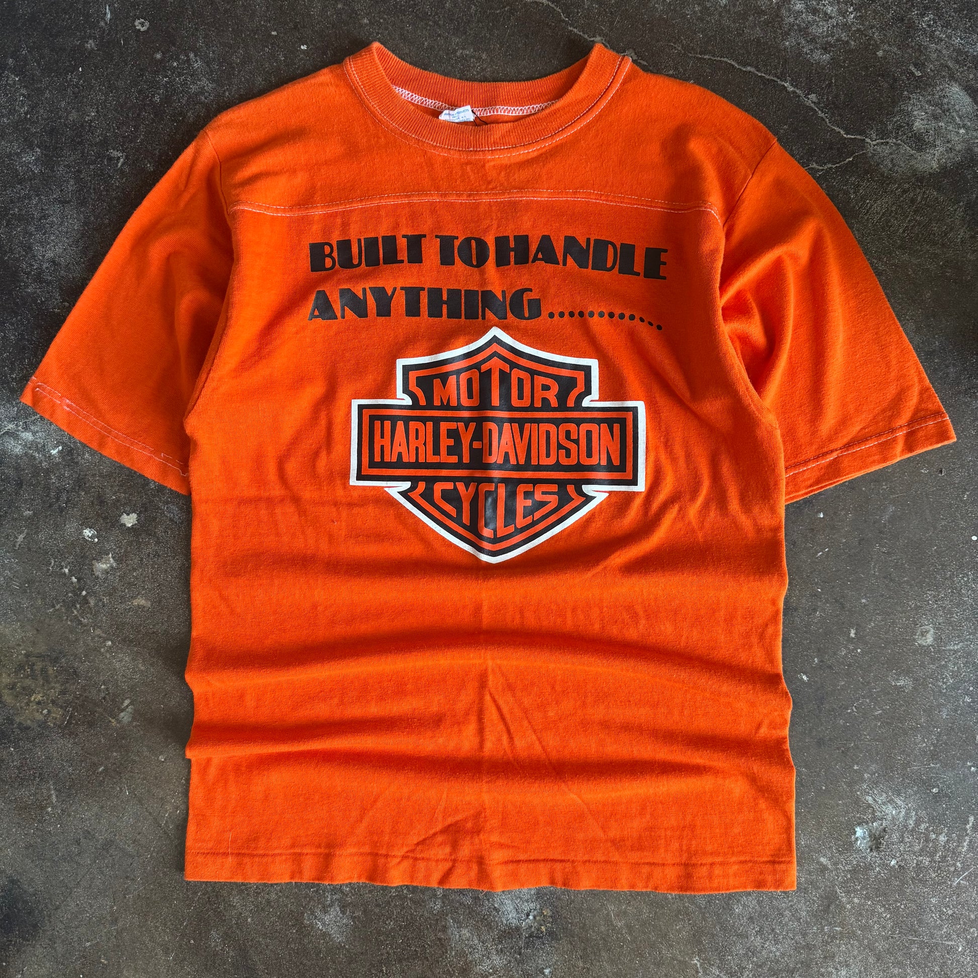 70’s Champion Harley Racing Jersey “Built to Handle” Tee (M/L)