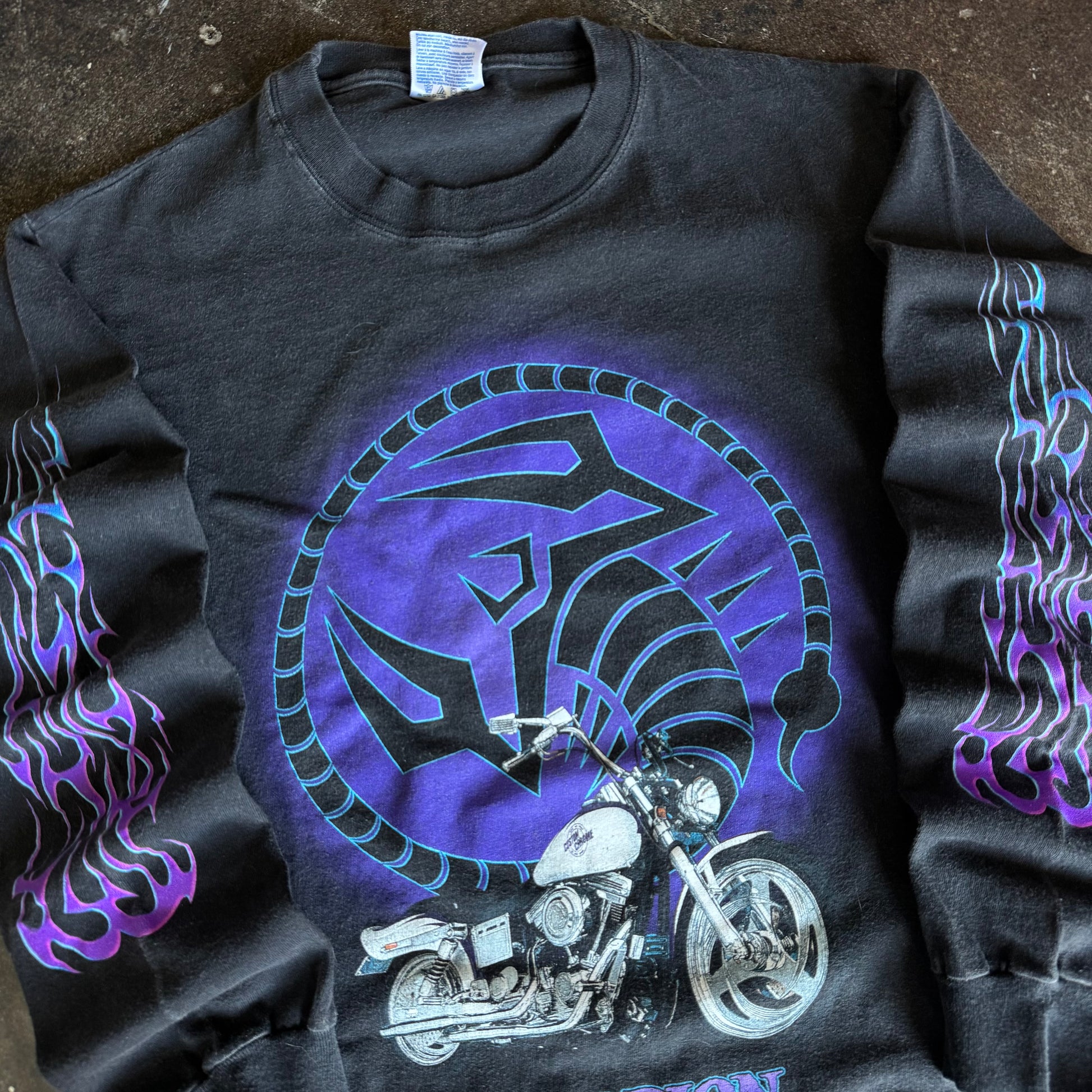 90's Feel The Sting Custom Chrome Flame Longsleeve (S)