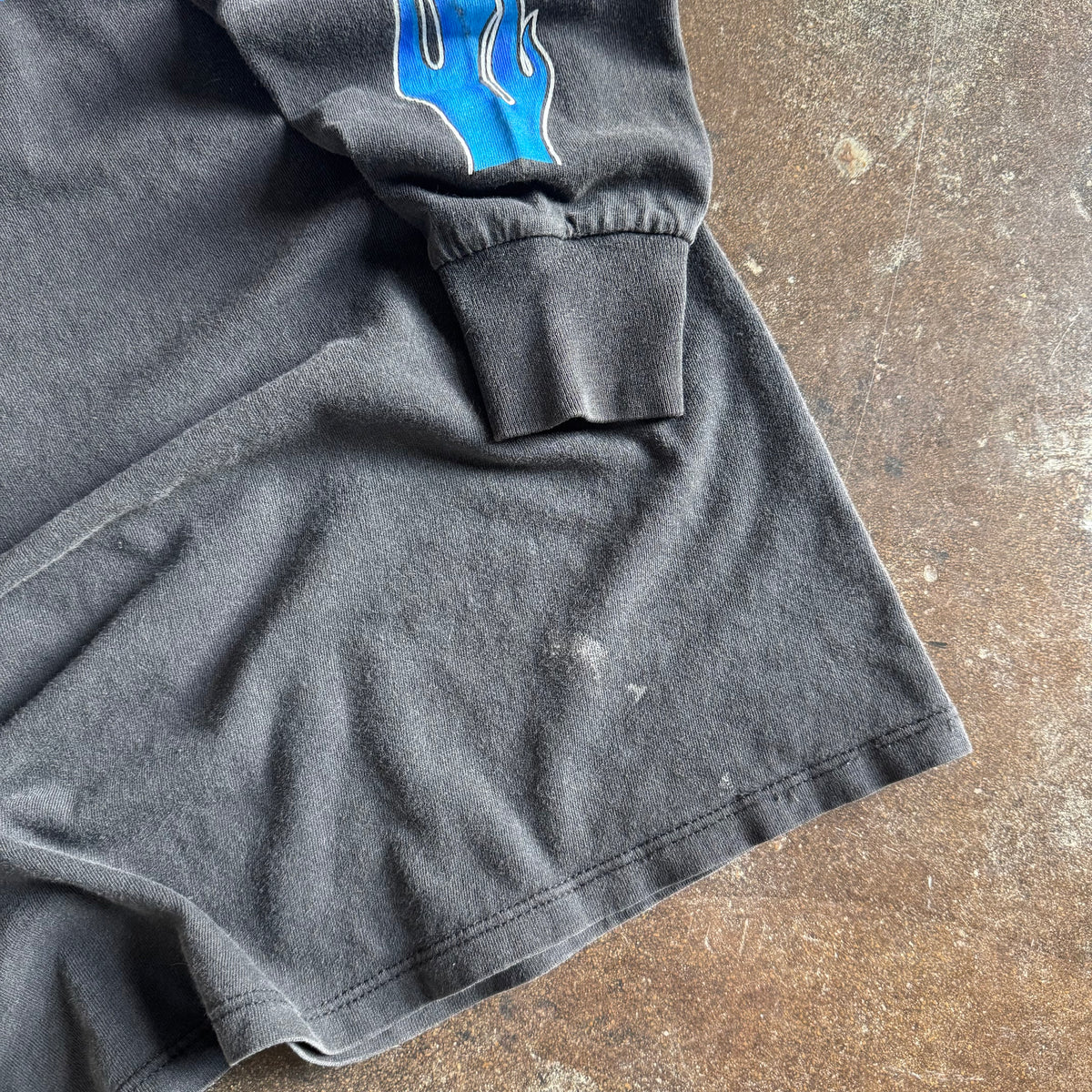90’s Harley Blue Flame Emblem Longsleeve (XL)