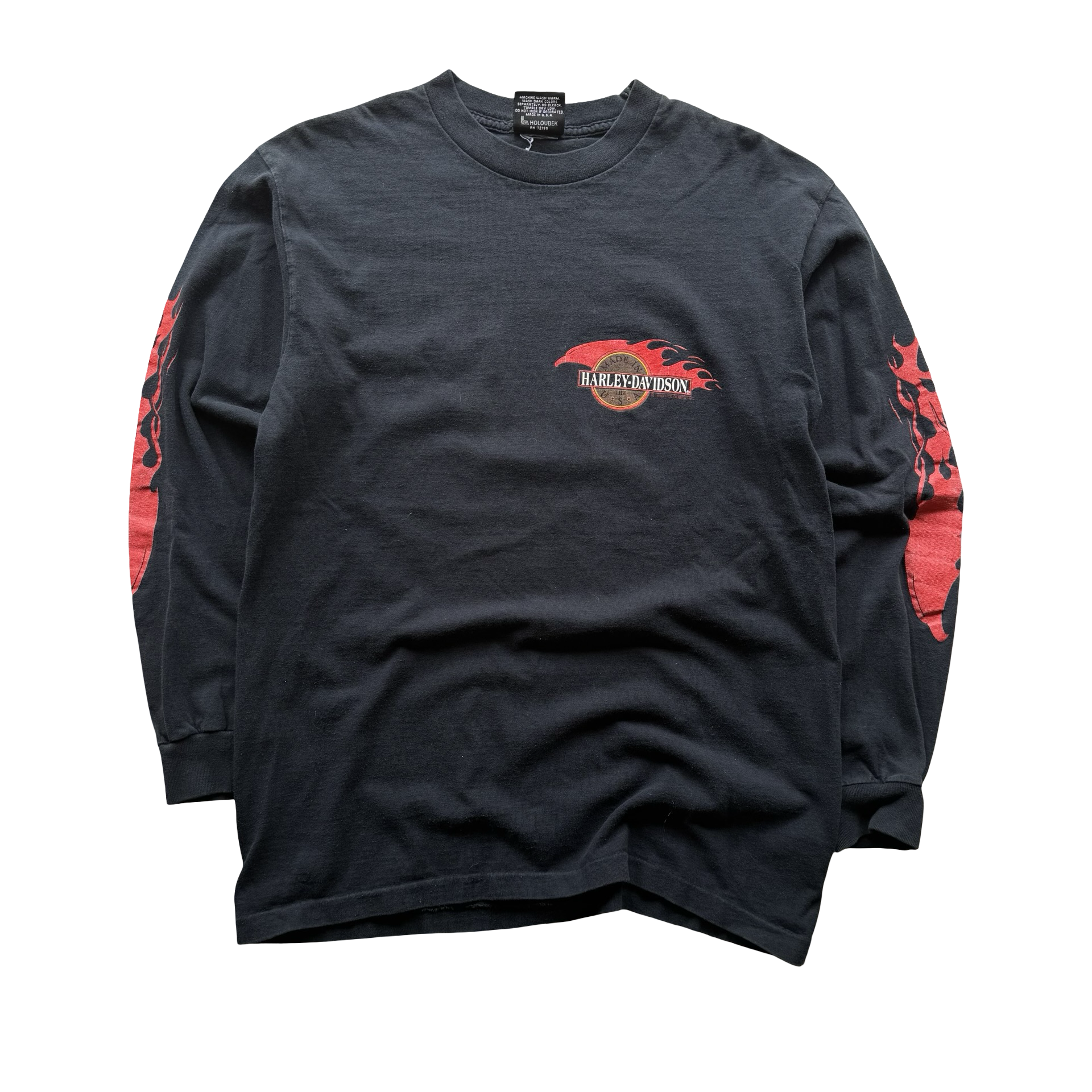 90’s Harley Flame Eagle Longsleeve Tee Size L