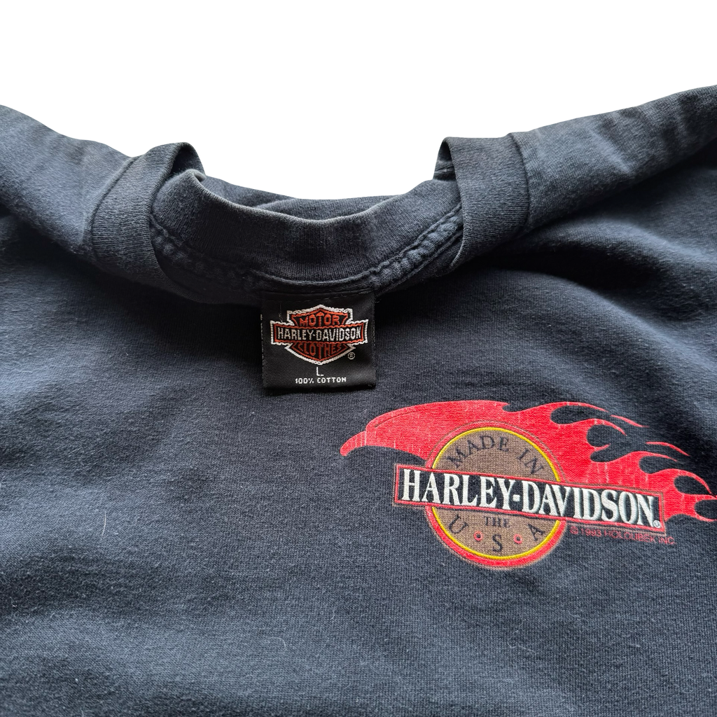 90’s Harley Flame Eagle Longsleeve Tee Size L