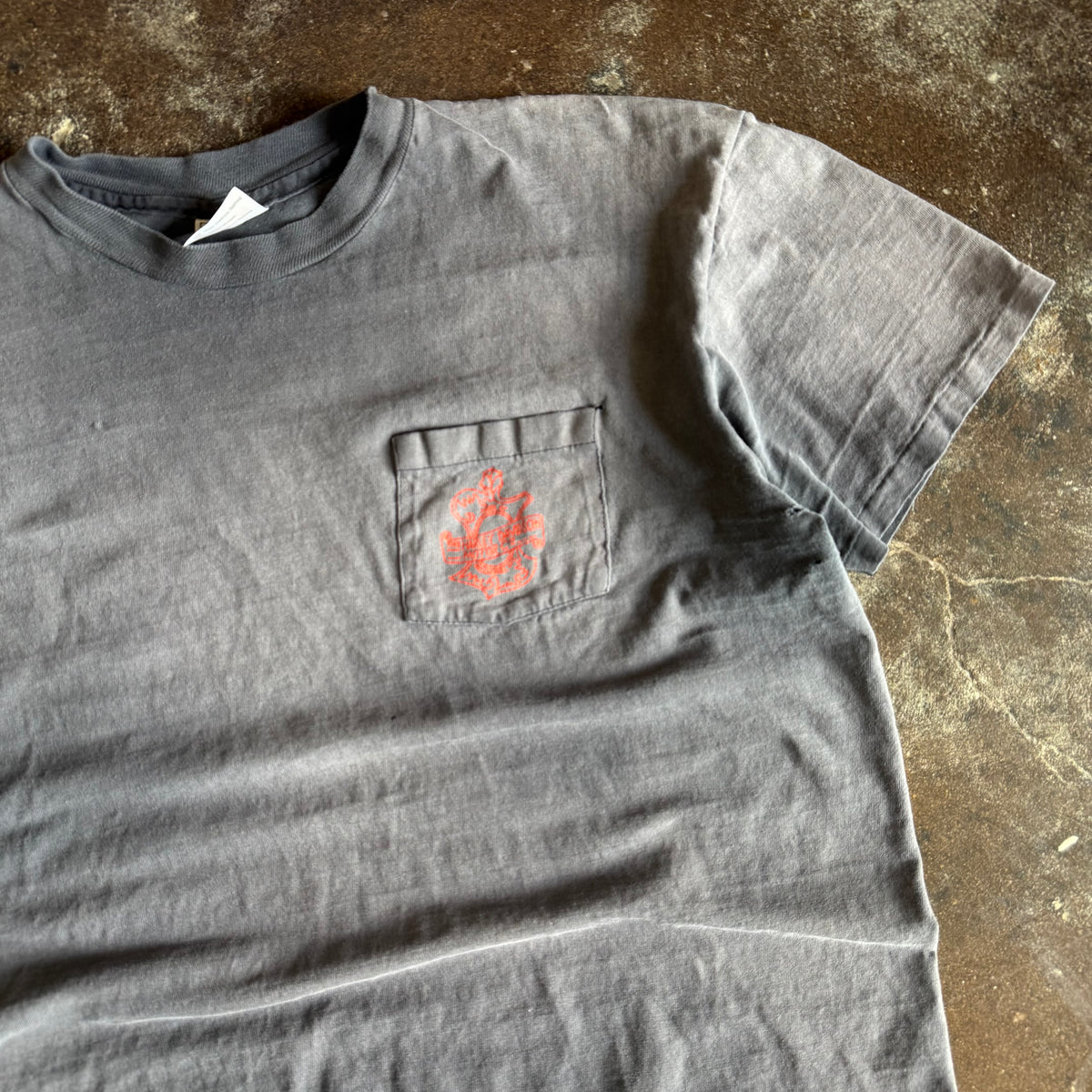 80’s Harley Emblem Detroit Faded Pocket Tee (XL)