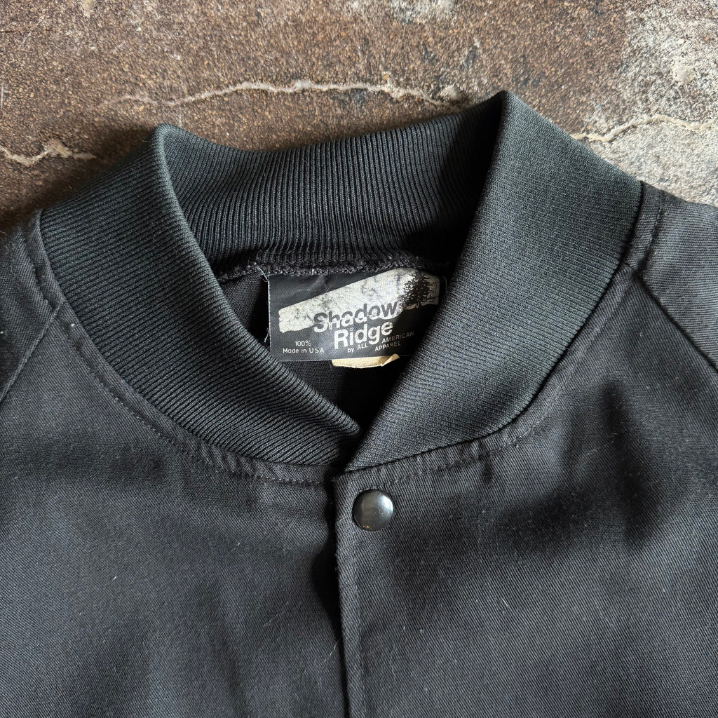 80’s Harley Flame Sleeve Button-Up Racing Jacket (XL)