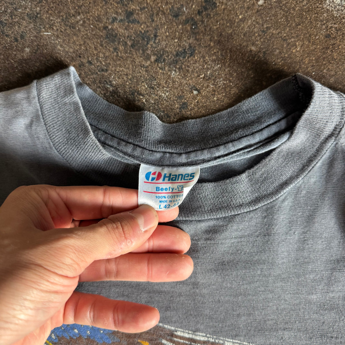 80’s Harley Winged Emblem Faded Tee (L)