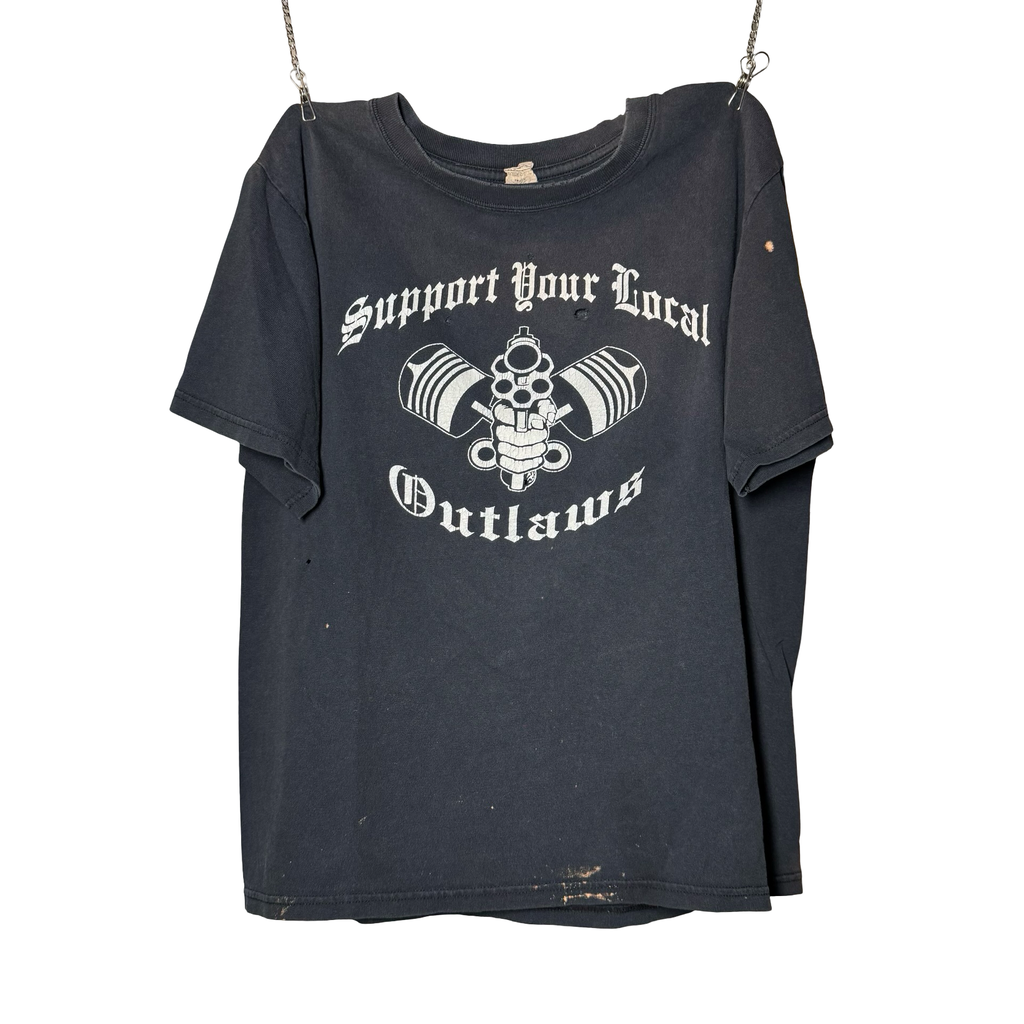 Y2K Outlaws MC Local Support Tee Size M