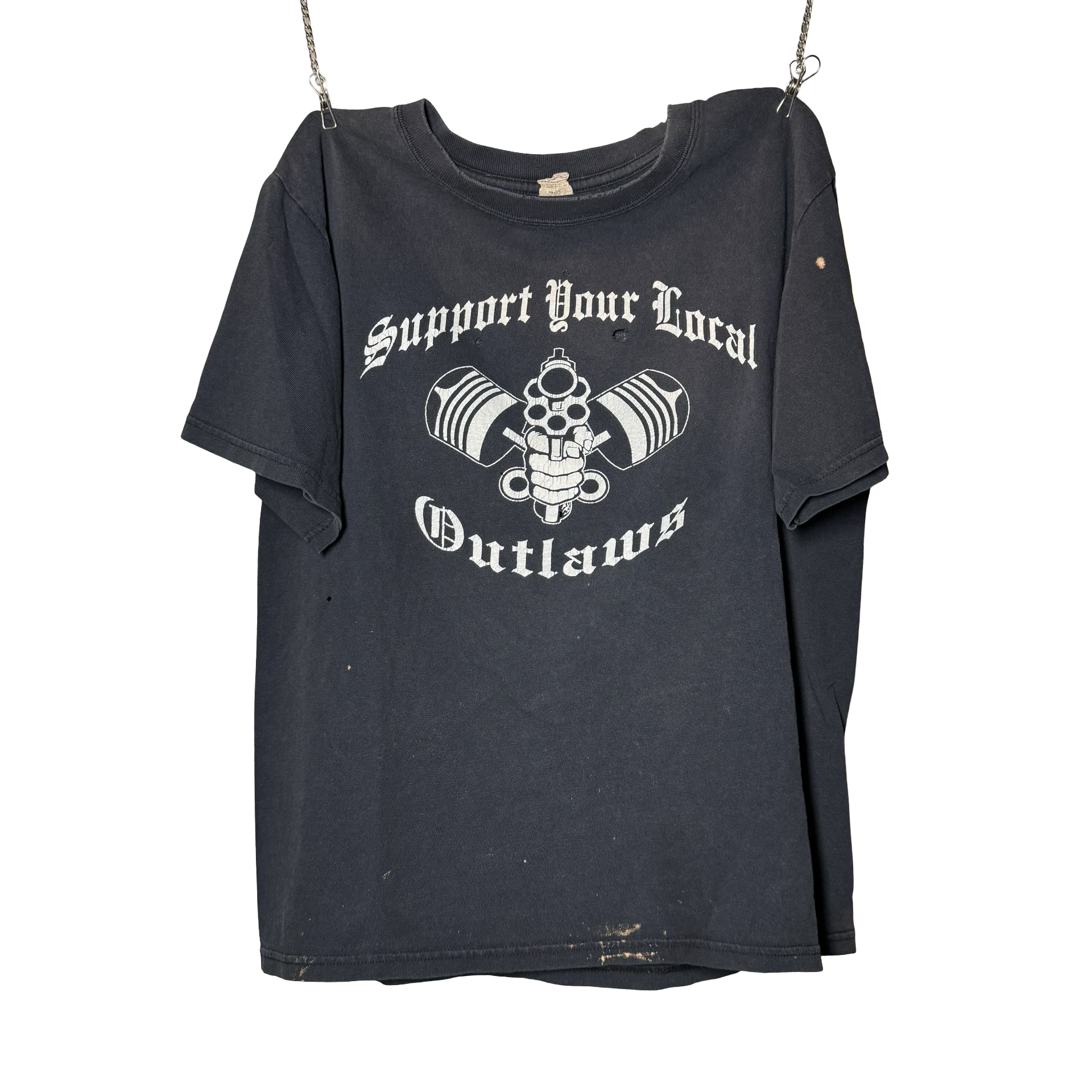 Y2K Outlaws MC Local Support Tee Size M