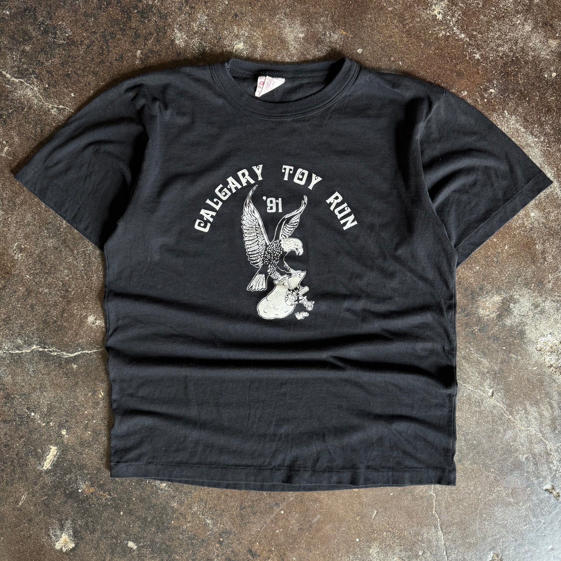 90’s Calgary Toy Run Harley Tee (L)
