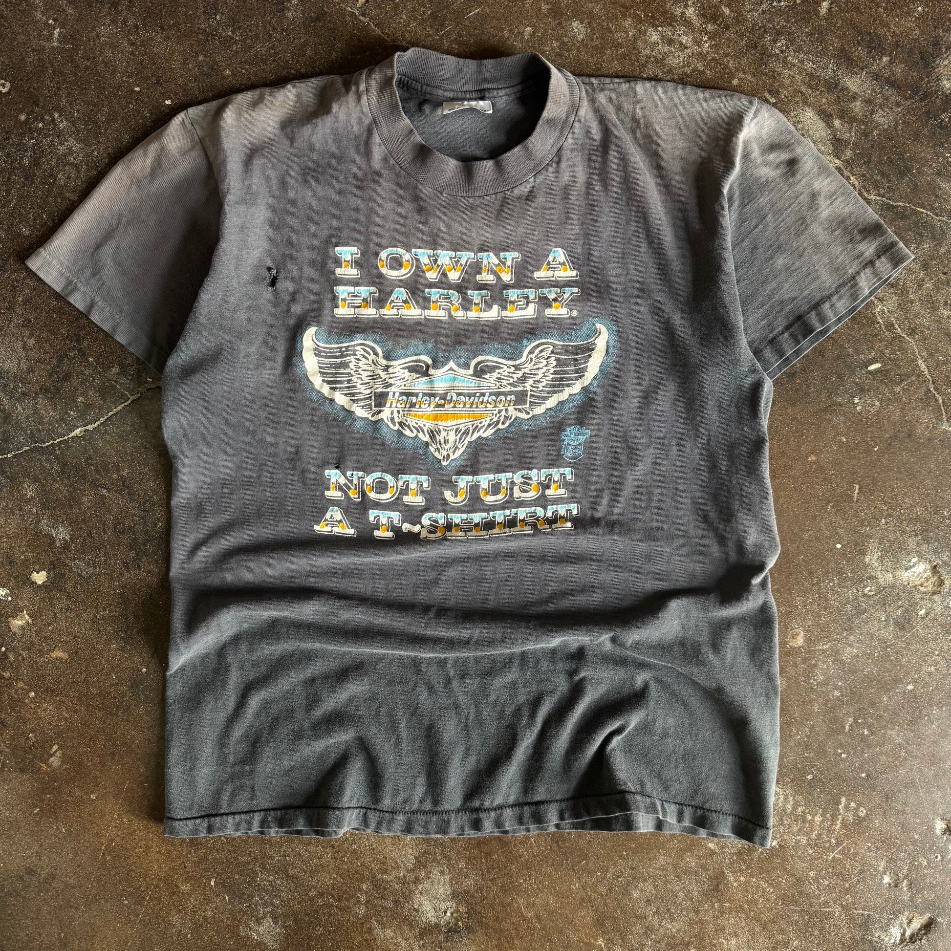 80’s Harley “Not Just A T-Shirt” Sun Faded Miami Tee (L)