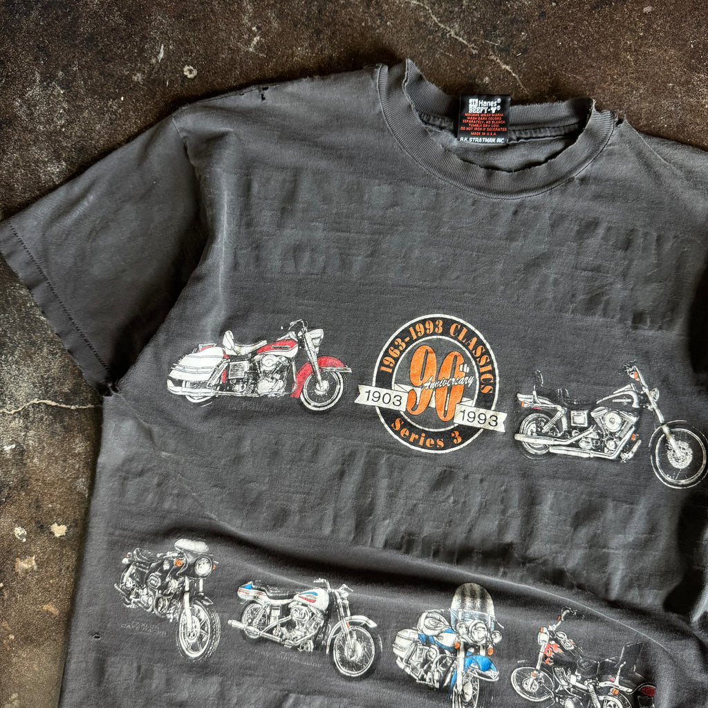 90’s Harley Faded & Distressed 90th AOP Tee (XL)