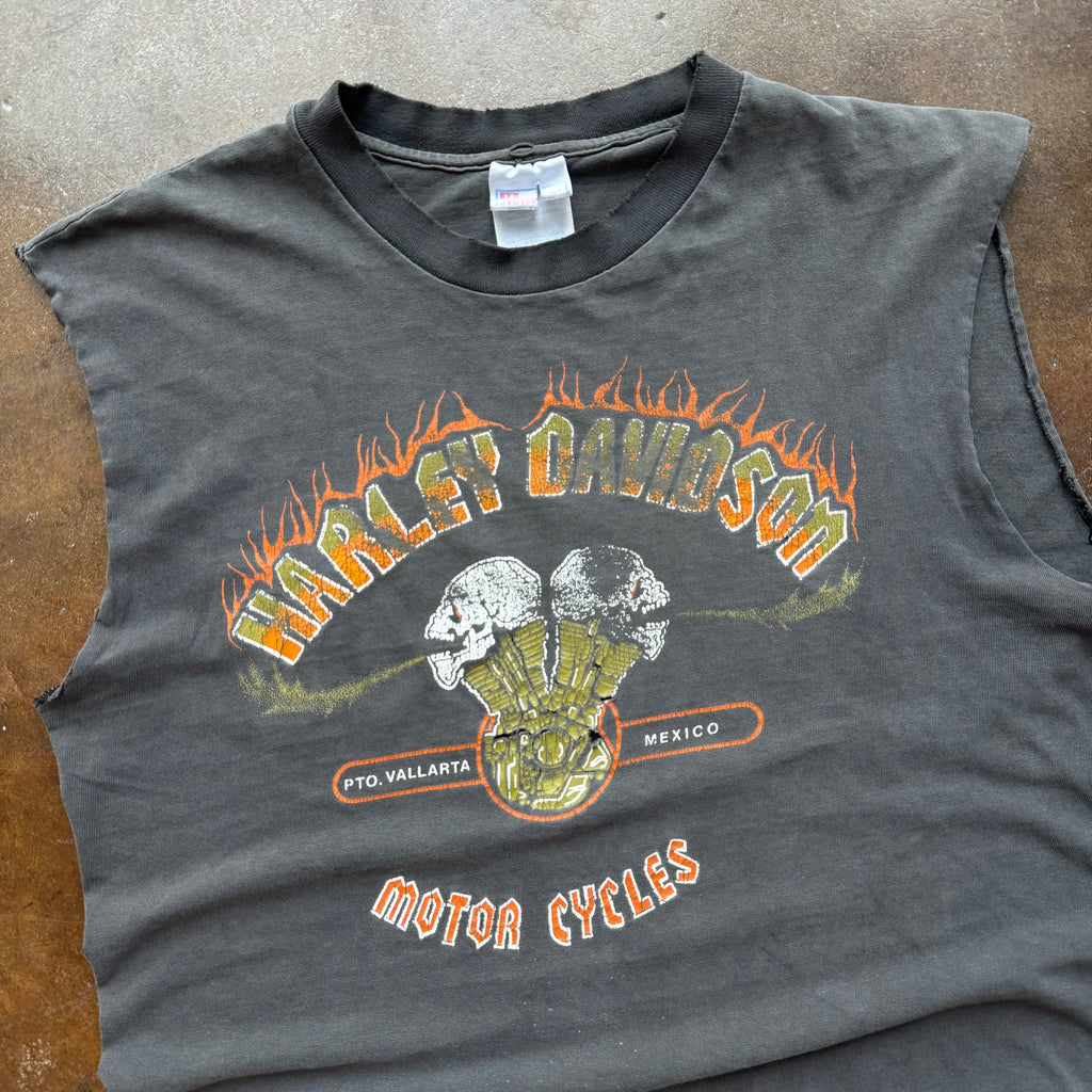 90’s Harley Frisco Choppers Rip Cut-Off Tee (L)