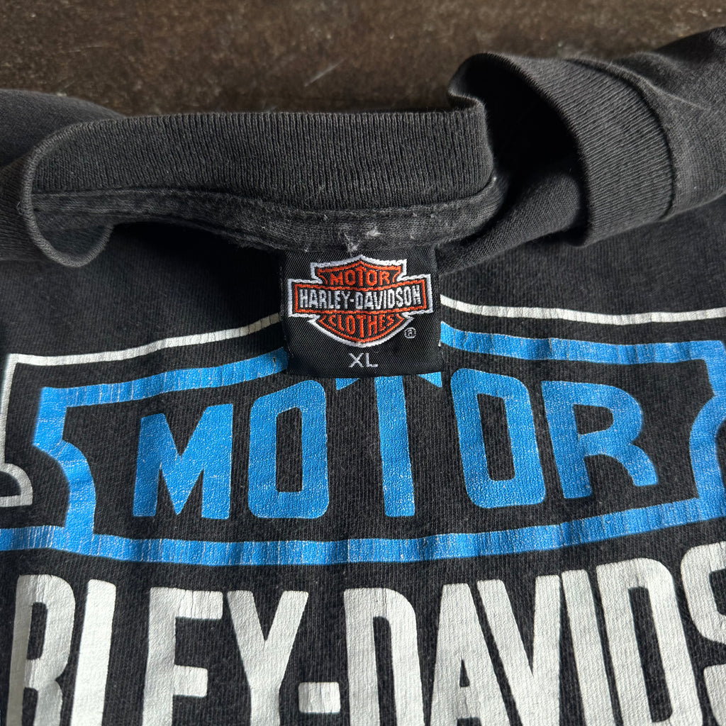 90’s Harley Blue Flame Emblem Longsleeve (XL)
