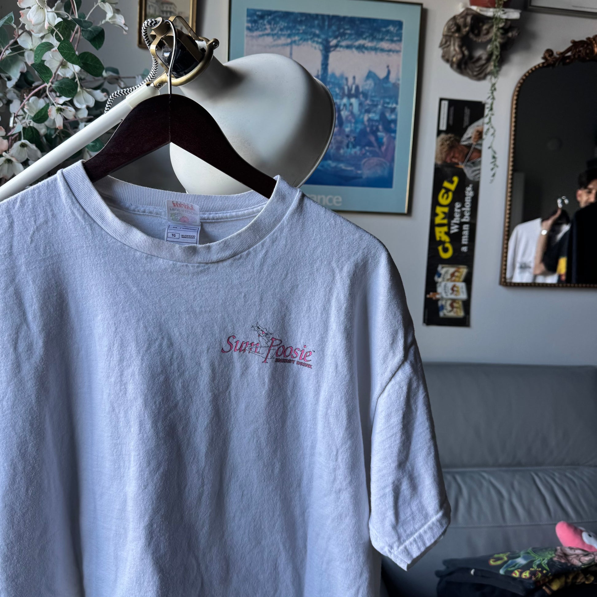 Y2K “Sum Poosie Energy Drink” MILF Tee Size L