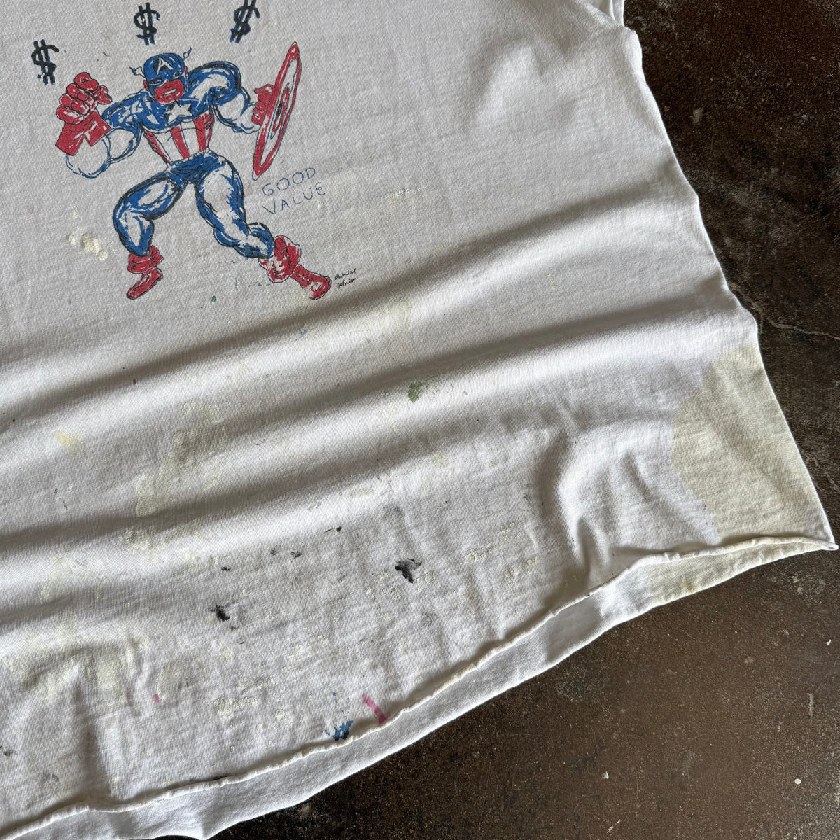 Y2K Daniel Johnston Captain America Tee (XL)