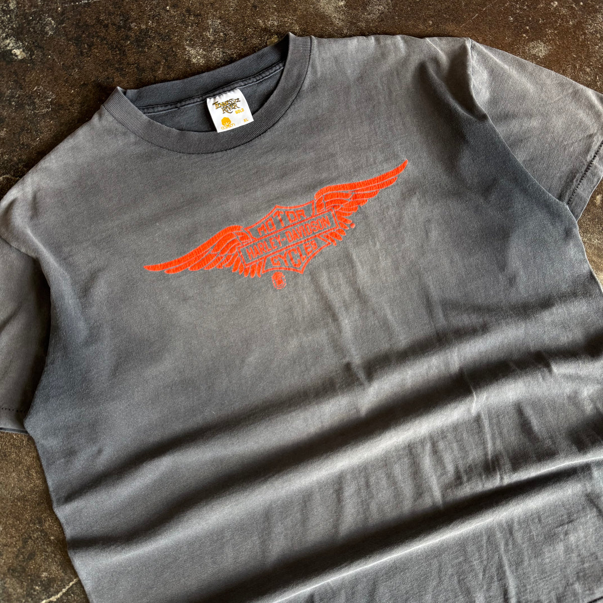 90’s Harley Sun Faded Wings Tee (XL)