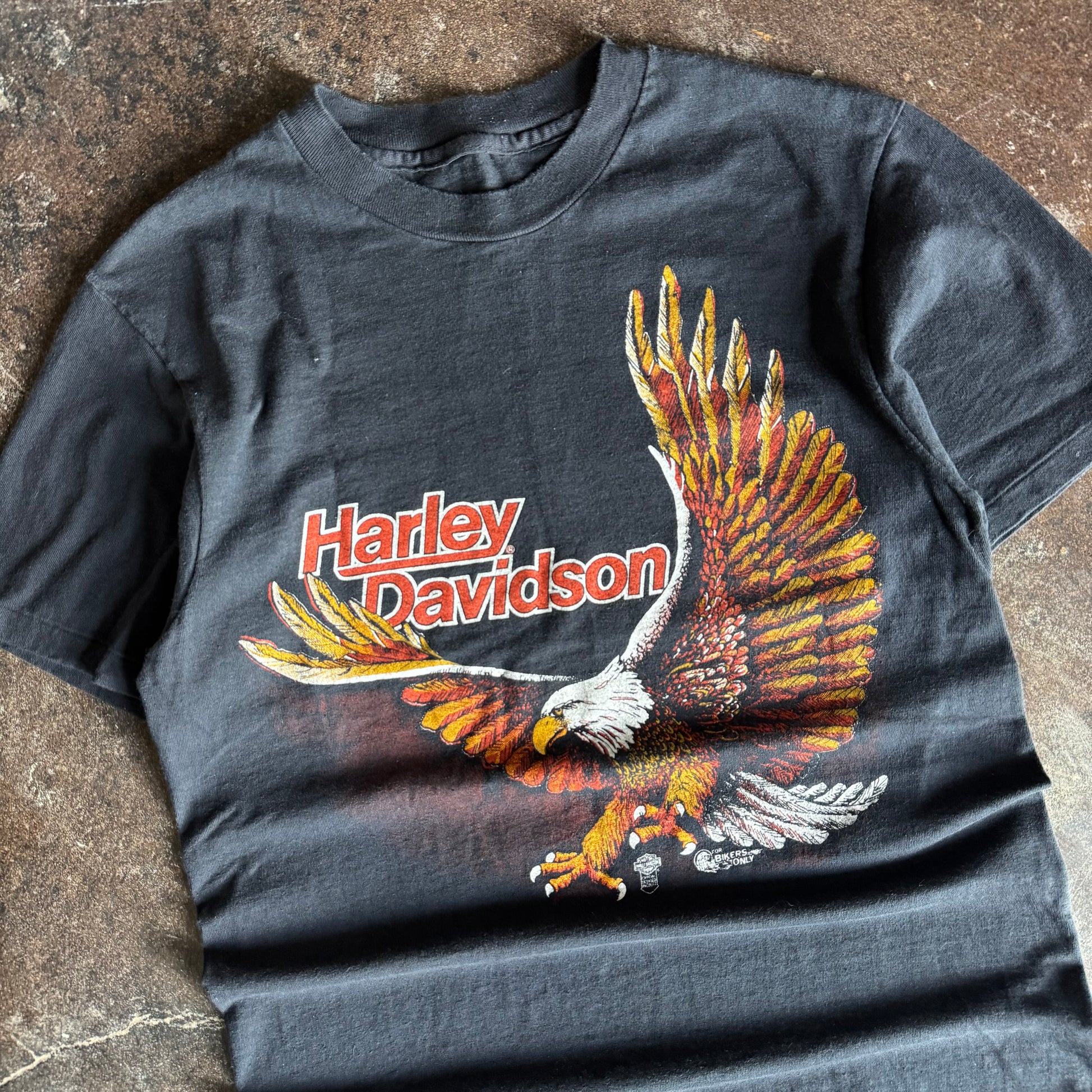 80’s Harley Bikers Only Eagle Houston TX Tee (M)