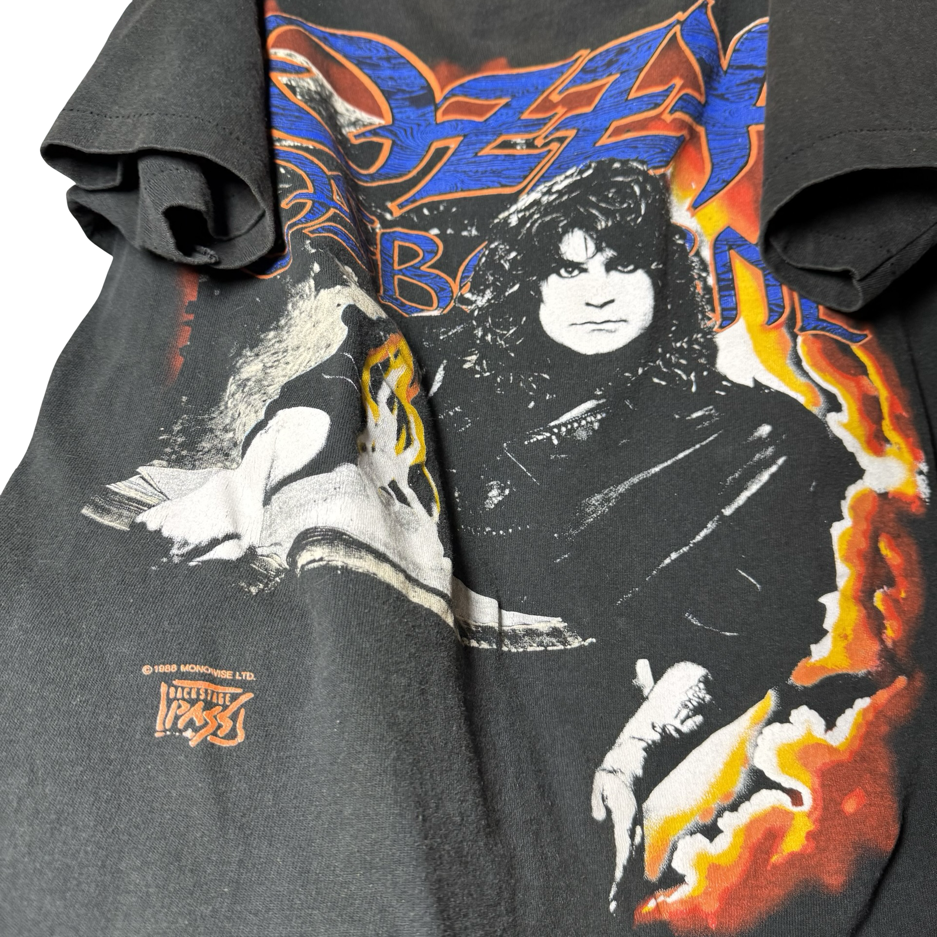 80’s Ozzy Osbourne Backstage Pass Checklist Tee Size M