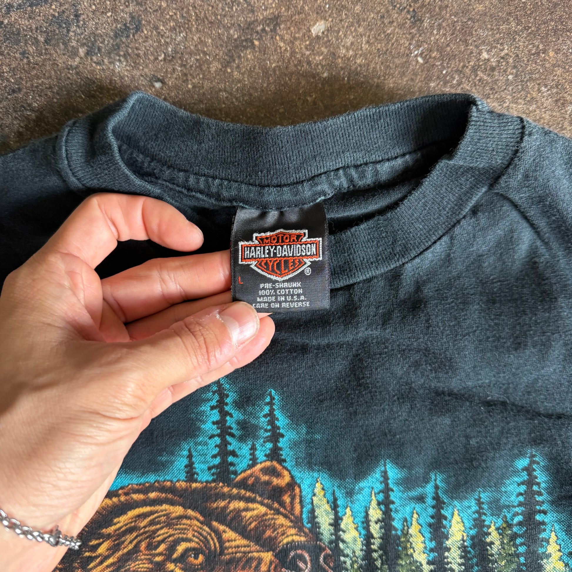 90’s Harley Davidson Strong Survive Bear Tee (L)