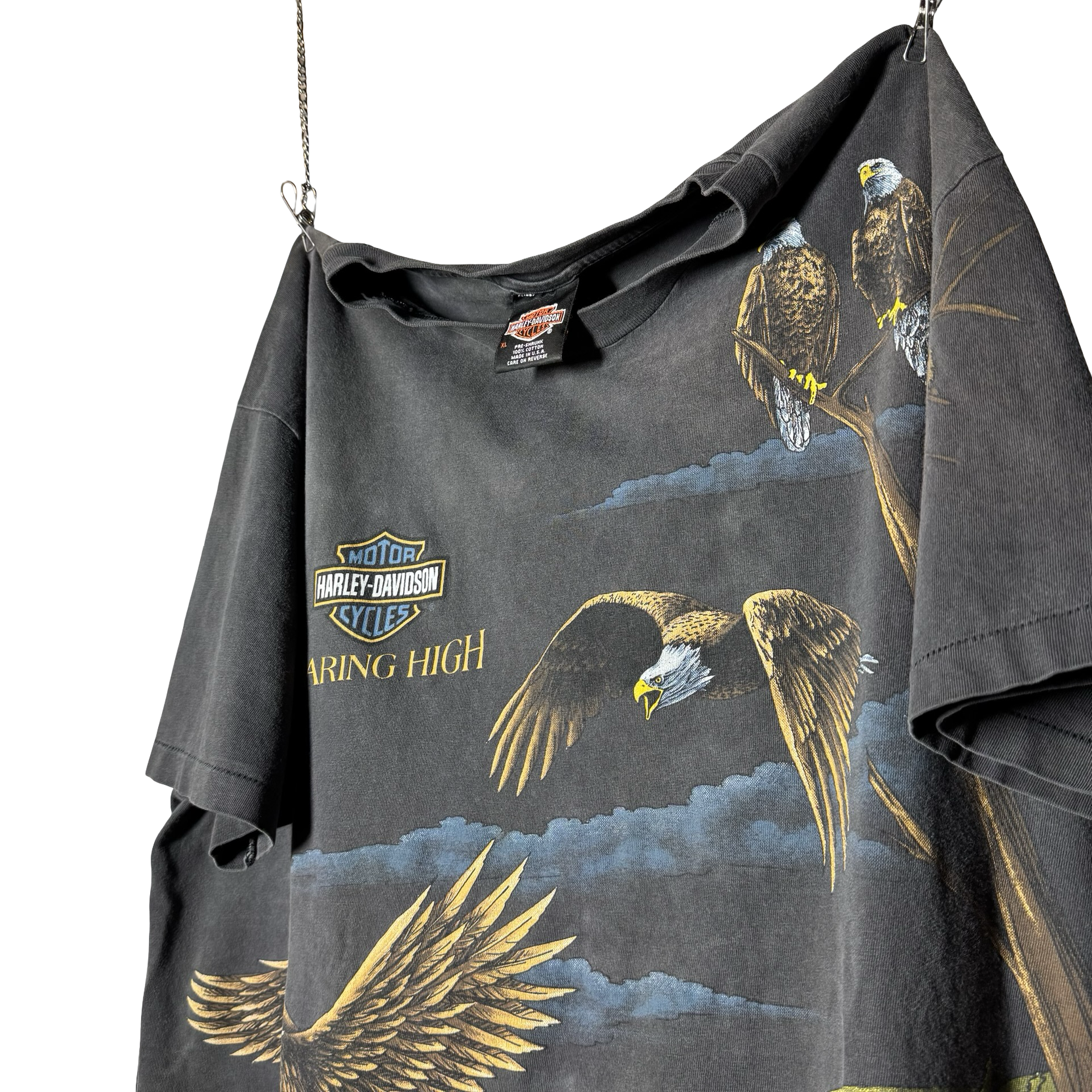 90’s Harley “Soaring High” AOP Eagle Tee Size XL