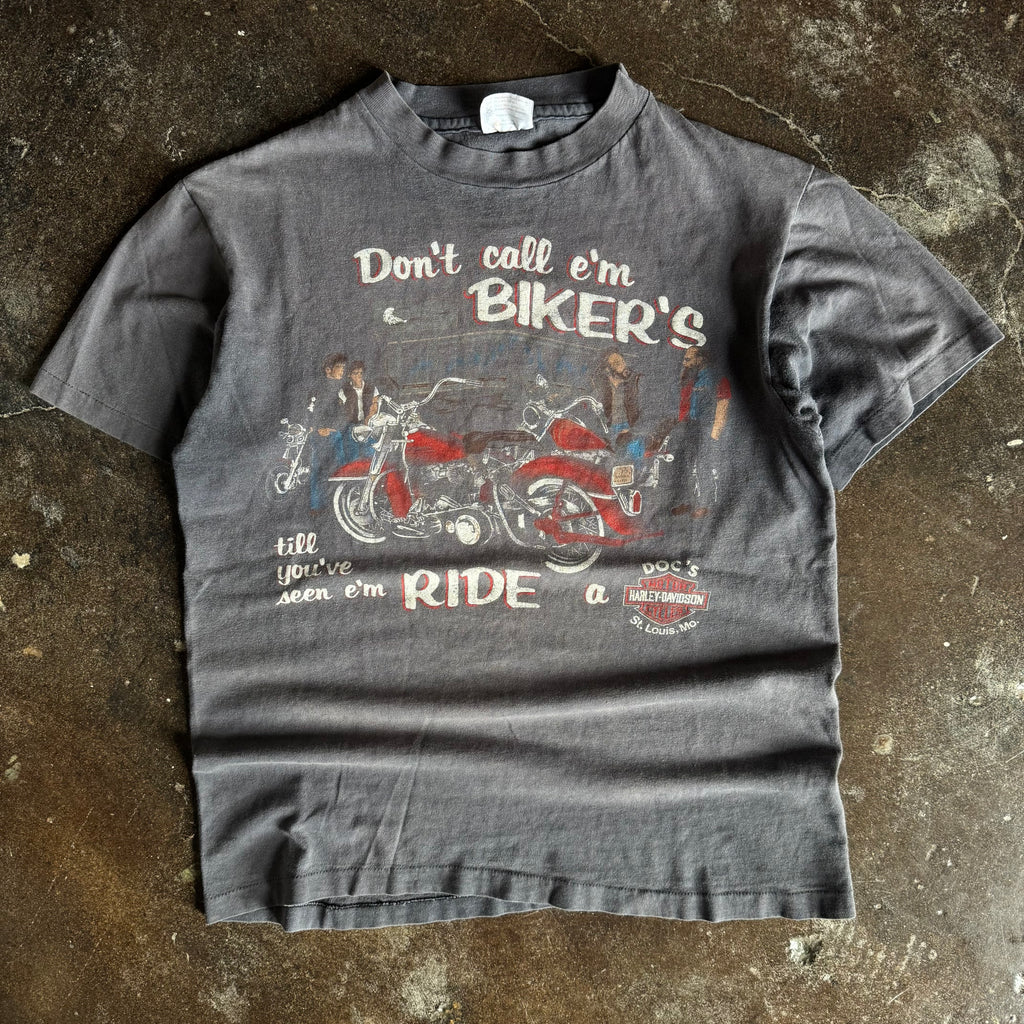 80’s Harley Don’t Call ’Em Bikers Faded Tee (M)