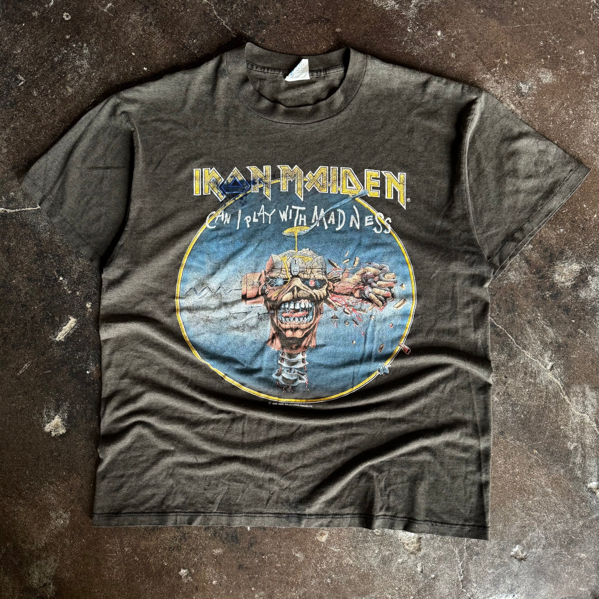 80’s Iron Maiden Play With Madness Band Tour Tee (XL)