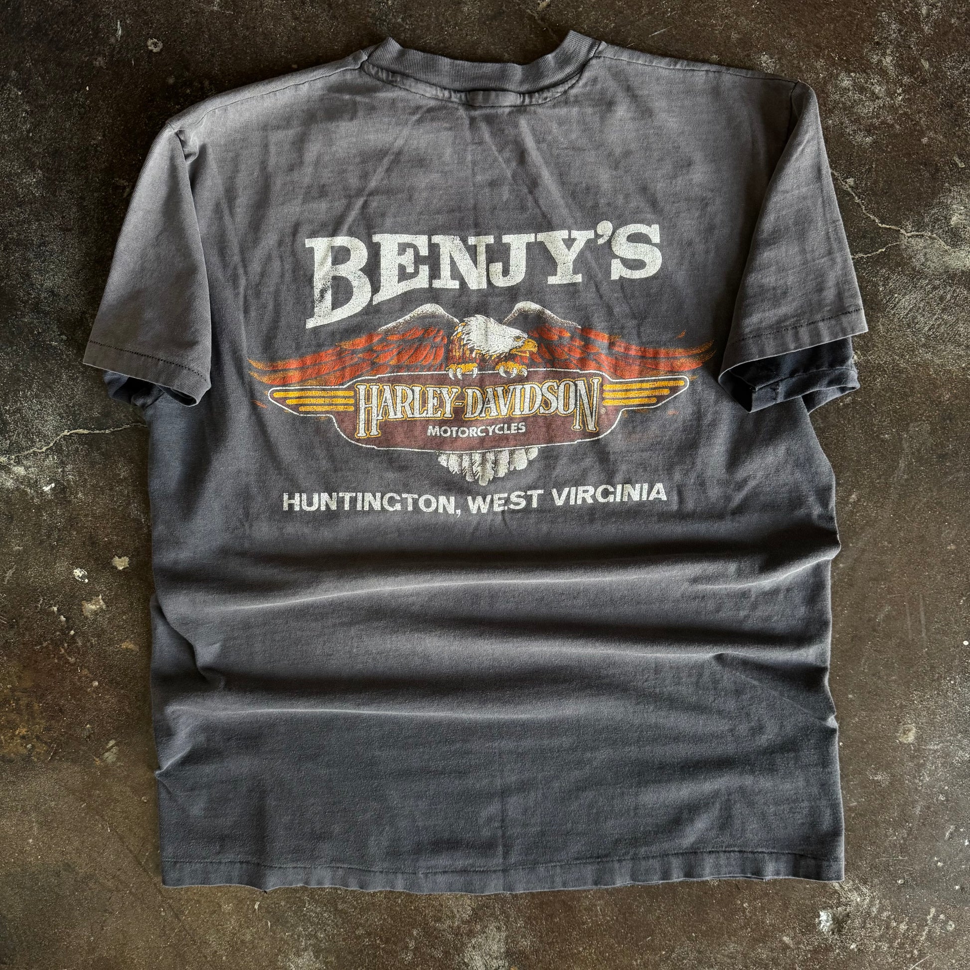 80’s Harley Screamin’ Eagle WV Sun Faded Tee (XL)
