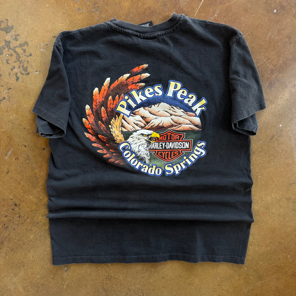 90’s Harley Emblem Eagle Pikes Peak Tee (L)