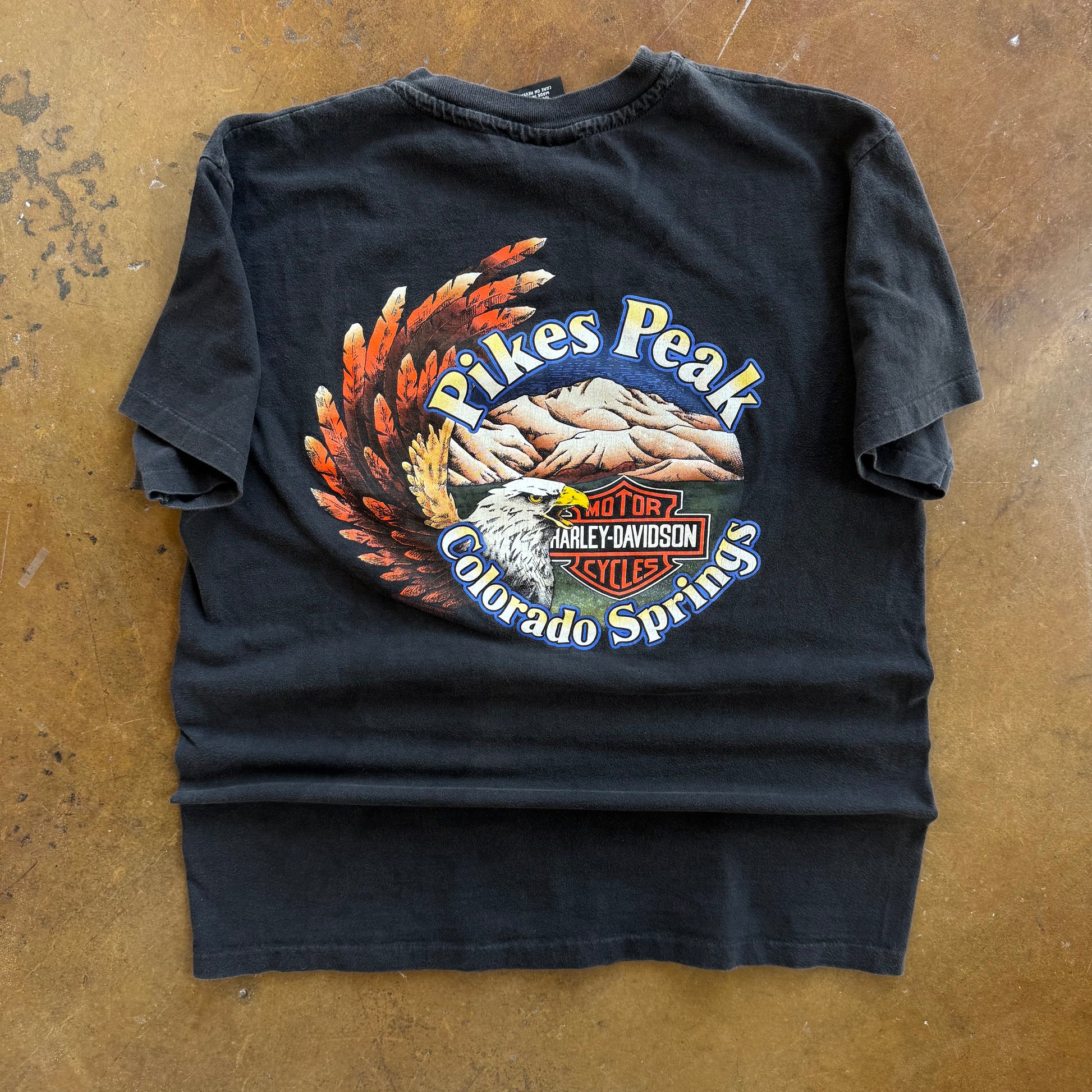 90’s Harley Emblem Eagle Pikes Peak Tee (L)