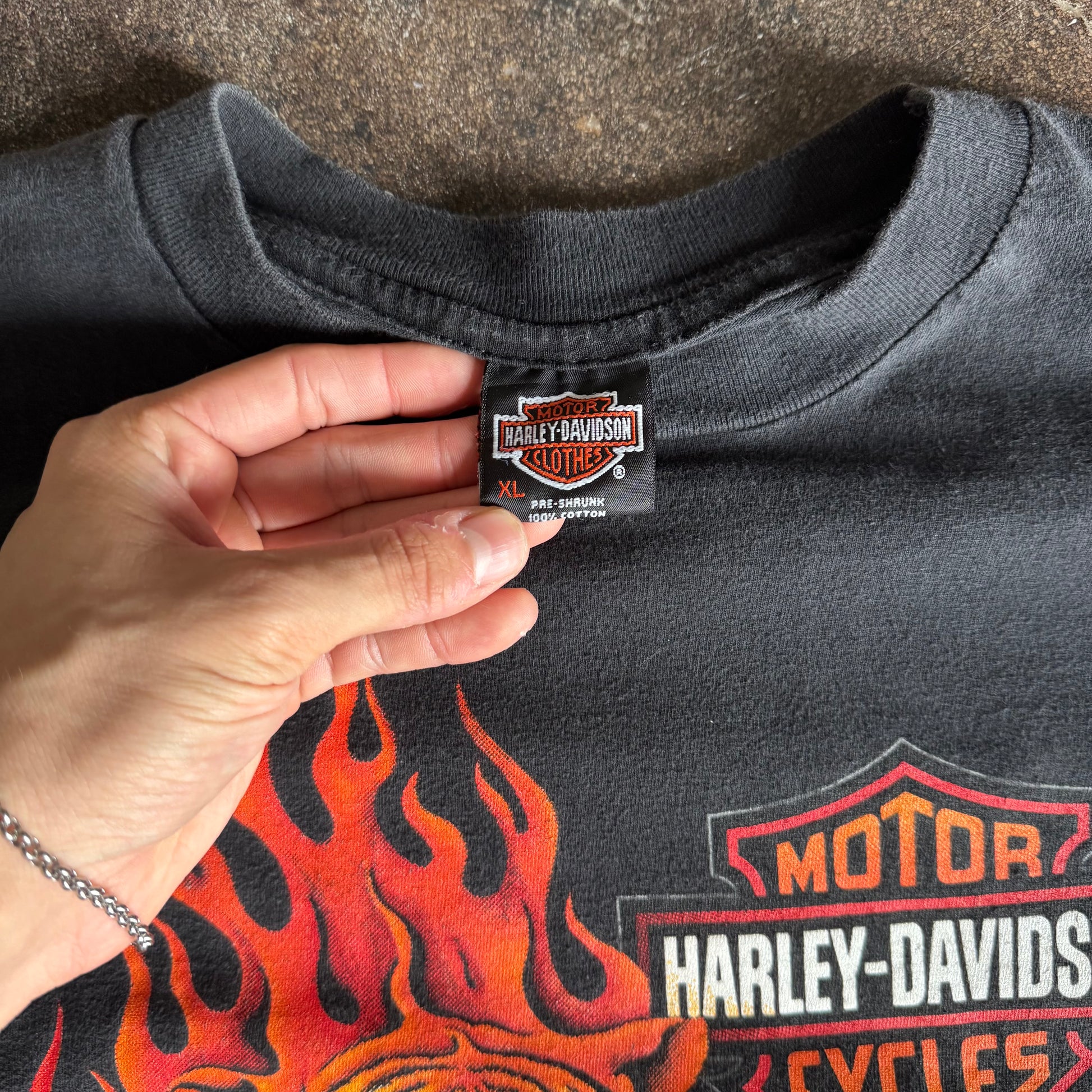 90’s Harley Untamed Flame Tiger Las Vegas Tee (XL)