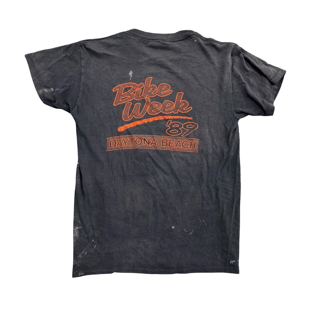 80’s Last Biker Wizard 3D Emblem Tee Size L