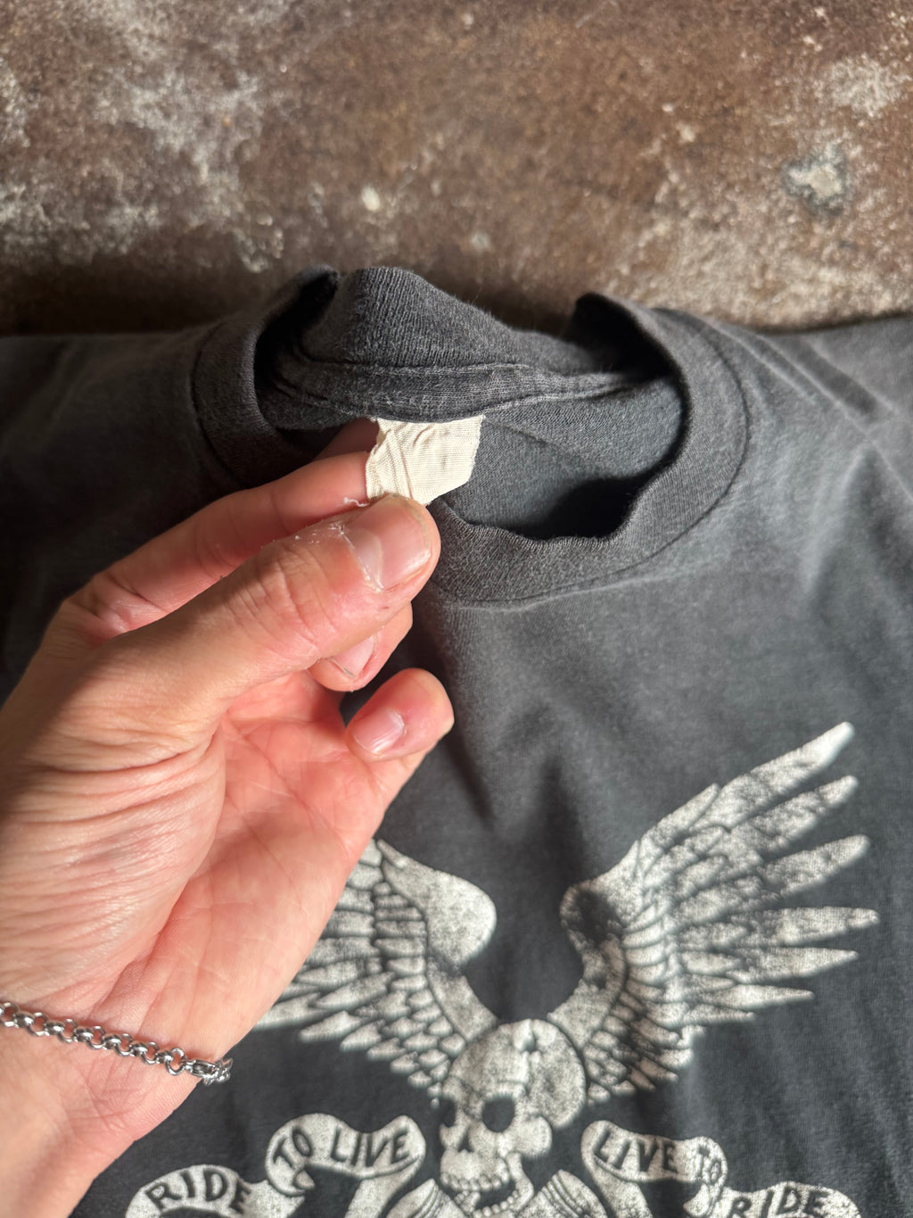 70’s Harley Davidson Skull w/ Wings Oklahoma Tee (M)